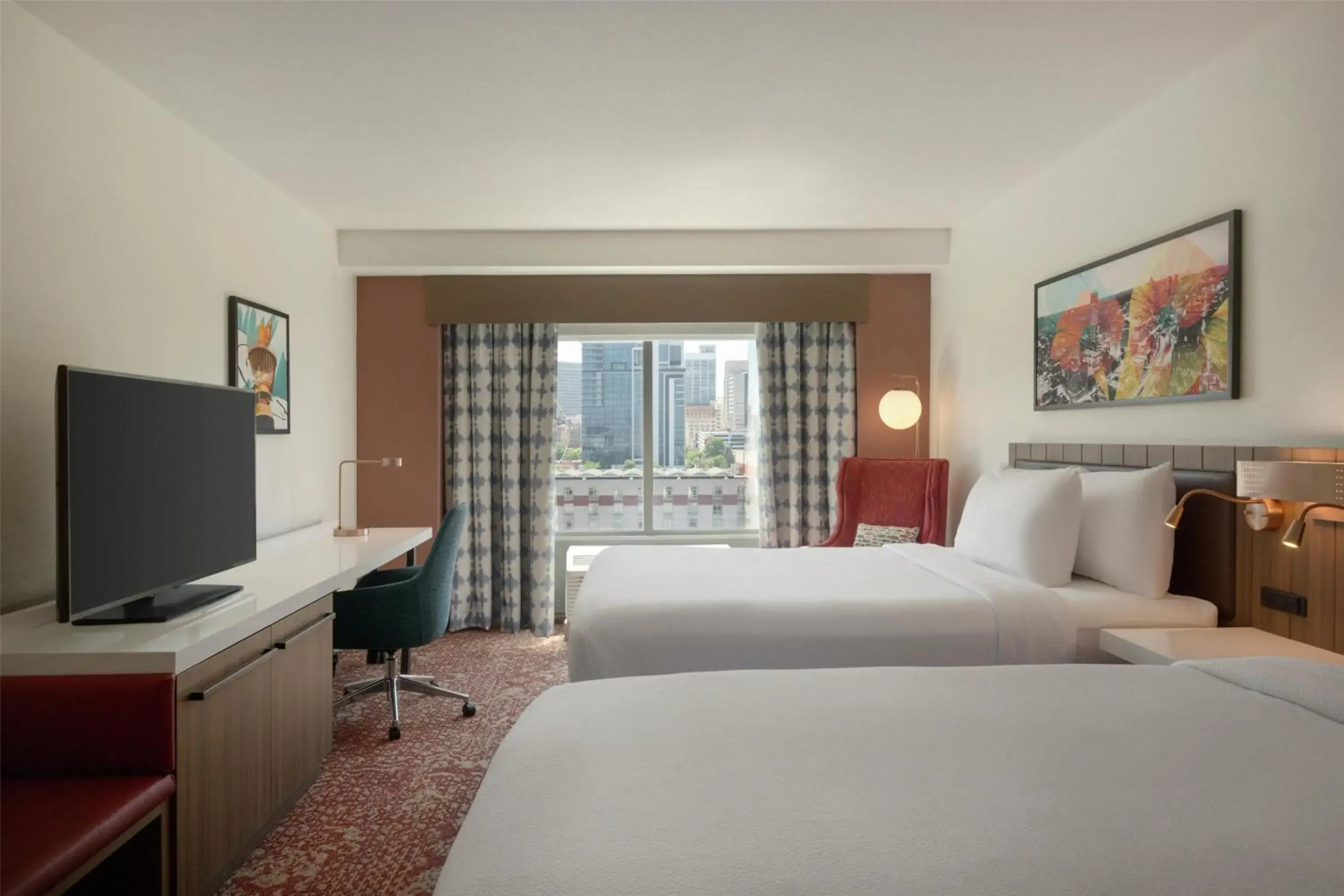 Queen Room with Two Queen Beds in Hilton Garden Inn Atlanta Downtown Queen Room with Two Queen Beds in Hilton Garden Inn Atlanta Downtown