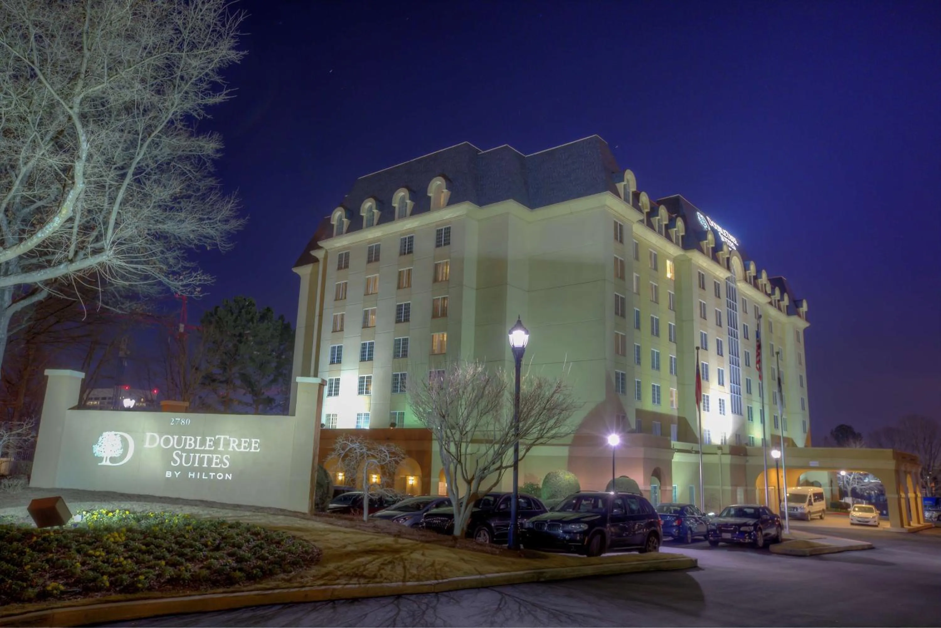 Property building in Doubletree Suites by Hilton at The Battery Atlanta