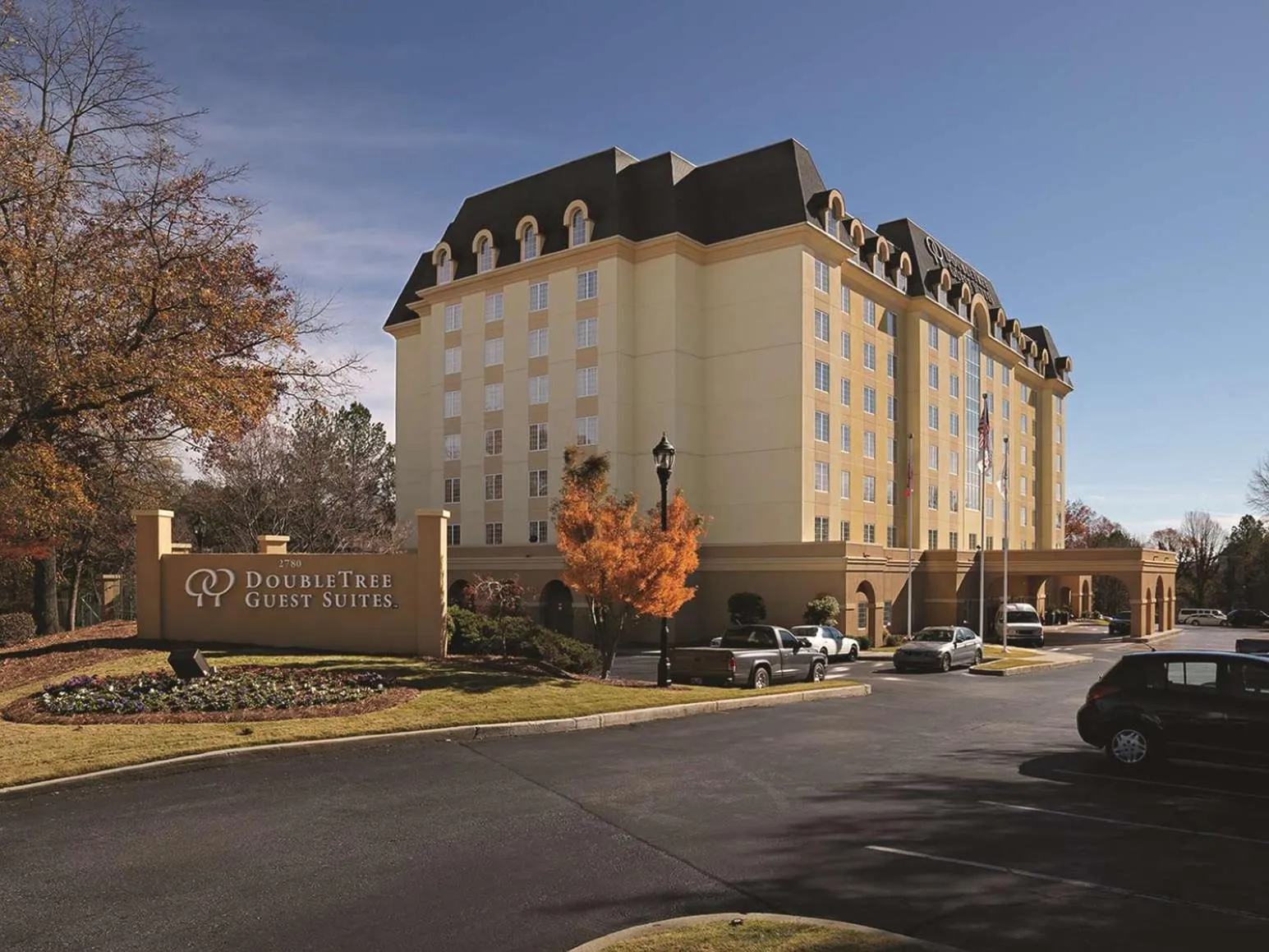 Property building in Doubletree Suites by Hilton at The Battery Atlanta