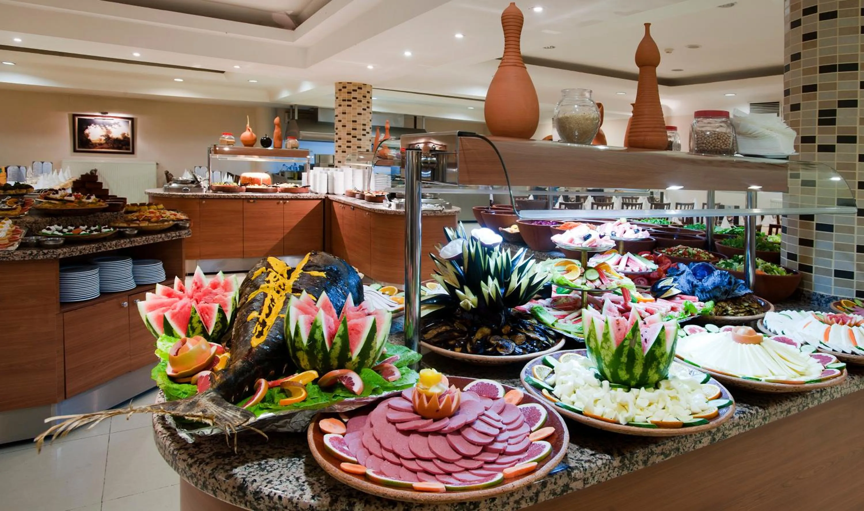 Buffet breakfast in Crystal Kaymakli Hotel & Spa