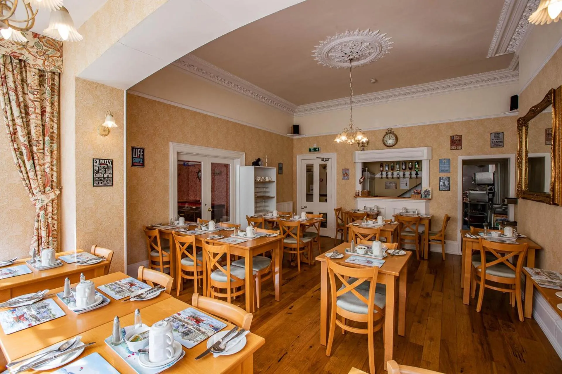 Dining area in The Raincliffe Hotel