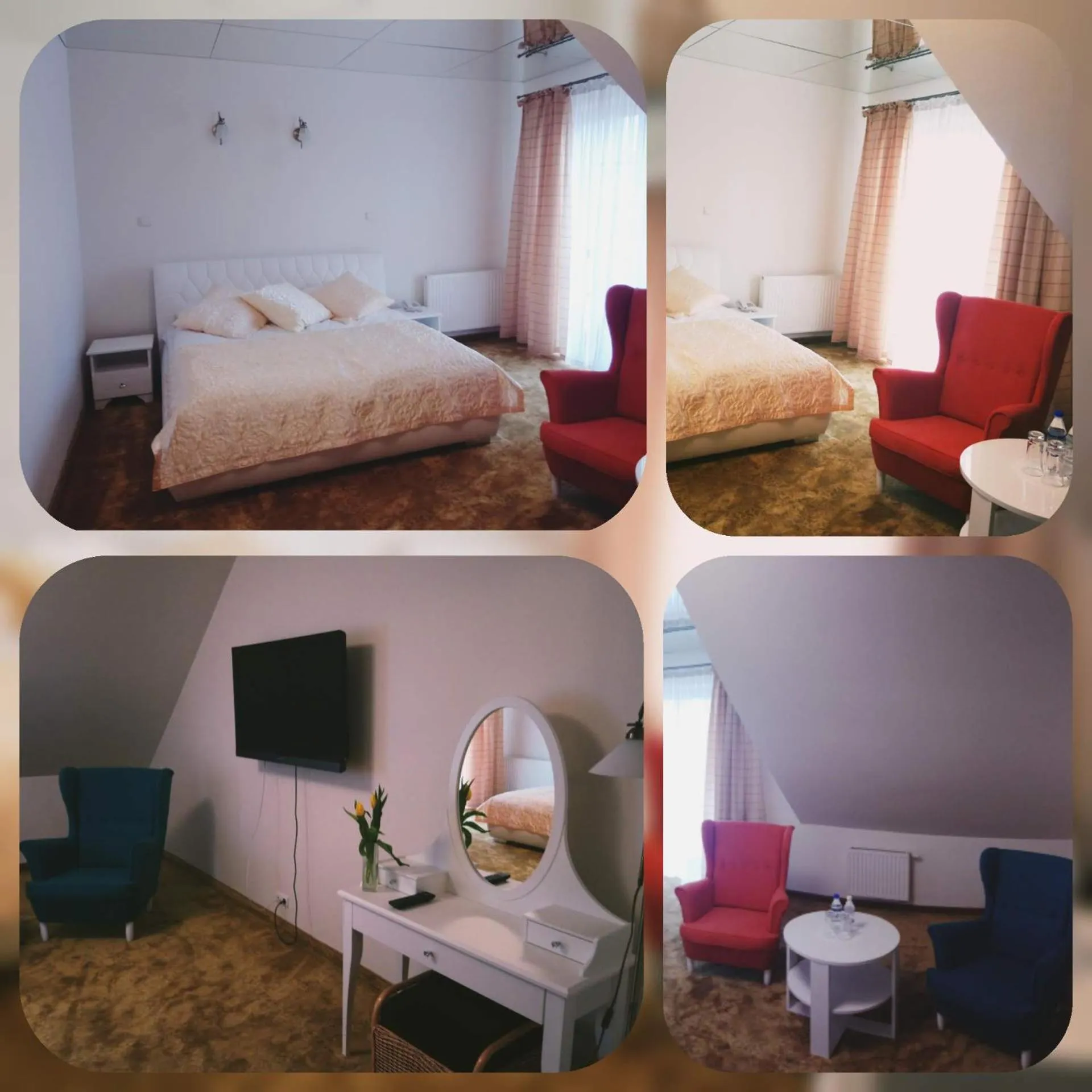 Communal lounge/ TV room, Bed in Hotel Milord