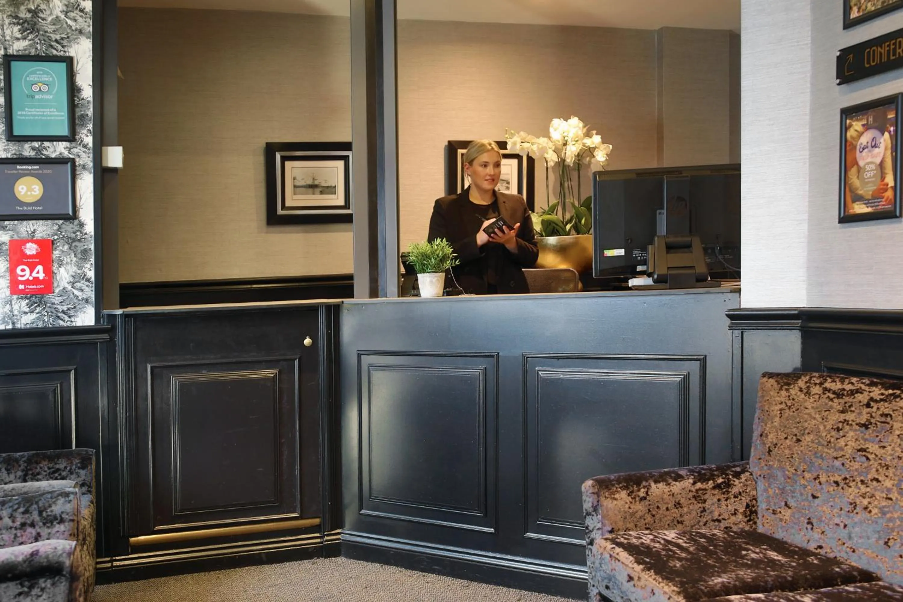 Lobby or reception in The Bold Hotel; BW Signature Collection