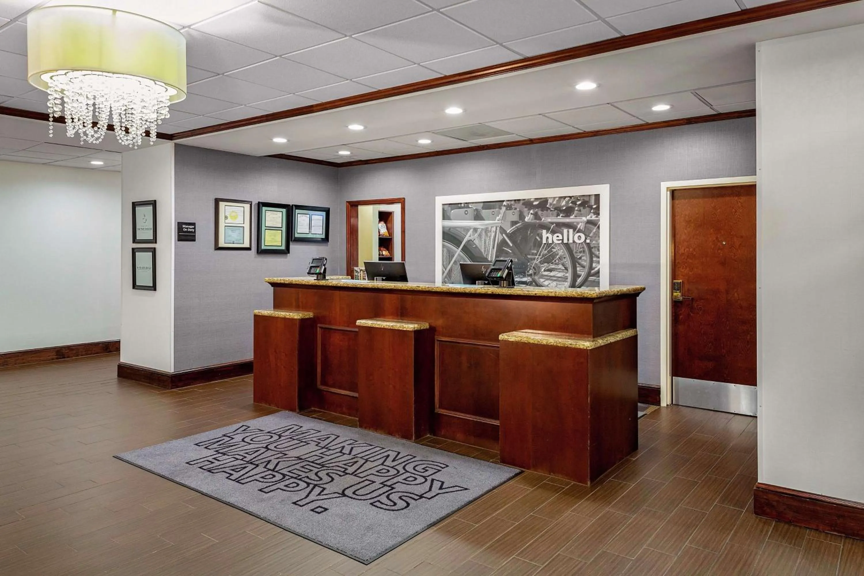 Lobby or reception in Hampton Inn Atlanta-Fairburn