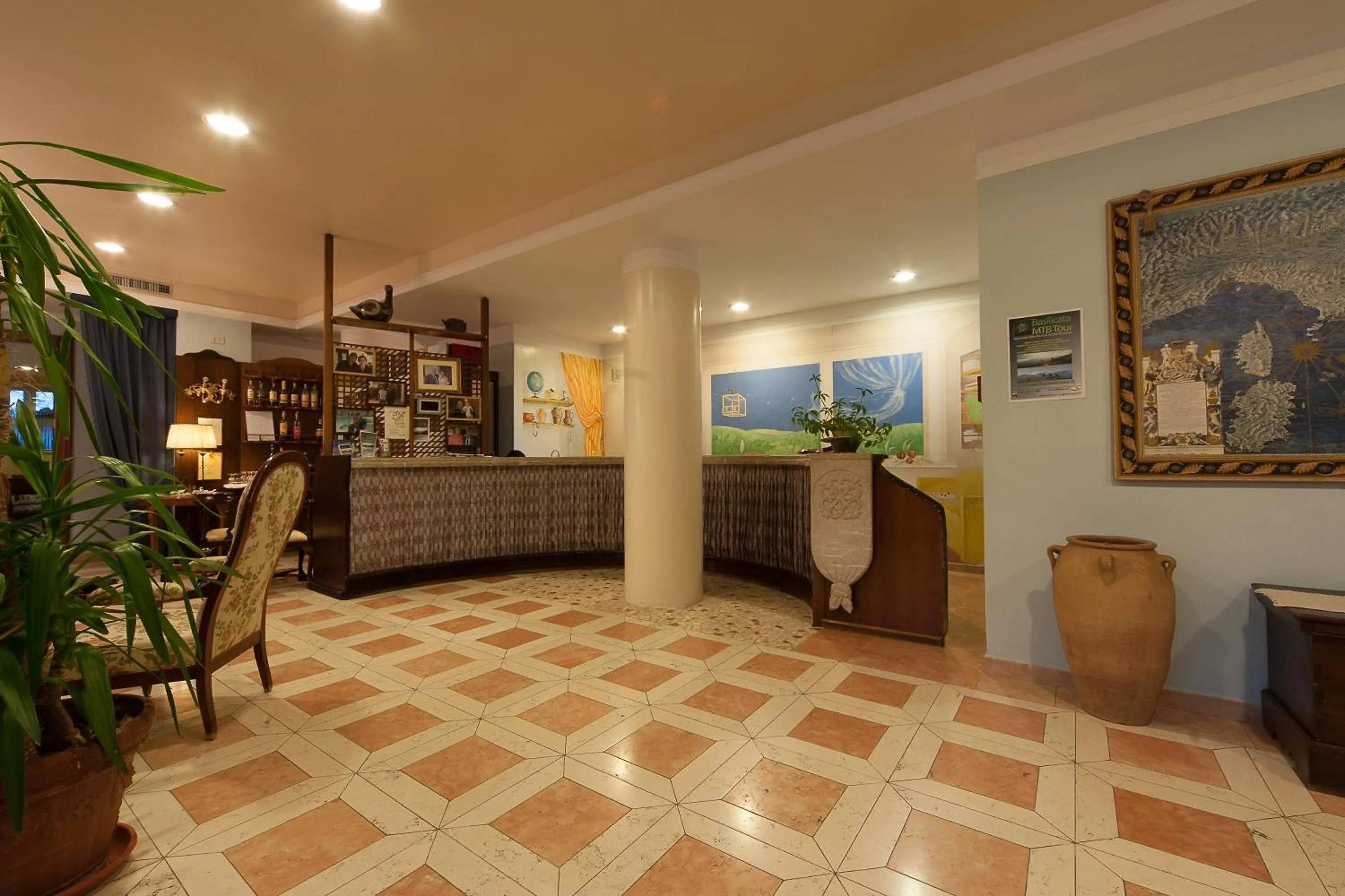 Lobby or reception in Albergo La Primula