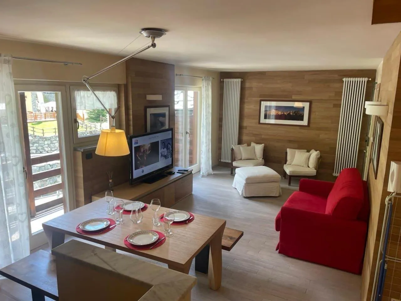 Living room in Residence Le Marmotte