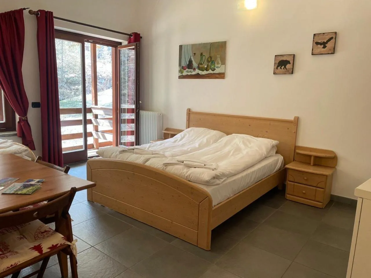 Living room, Bed in Residence Le Marmotte