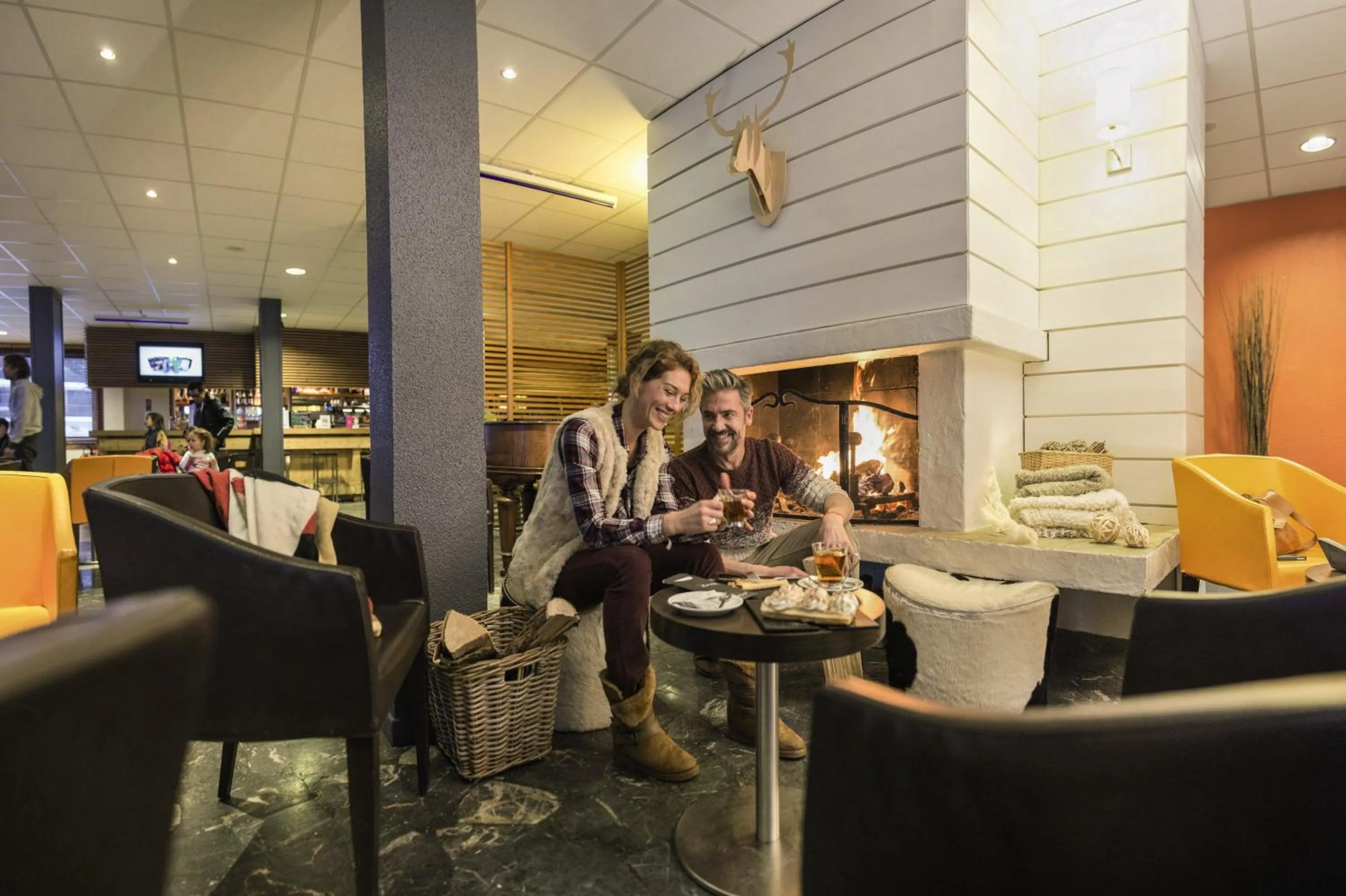 Lounge or bar in Belambra Clubs Praz-sur-Arly - L'Alisier