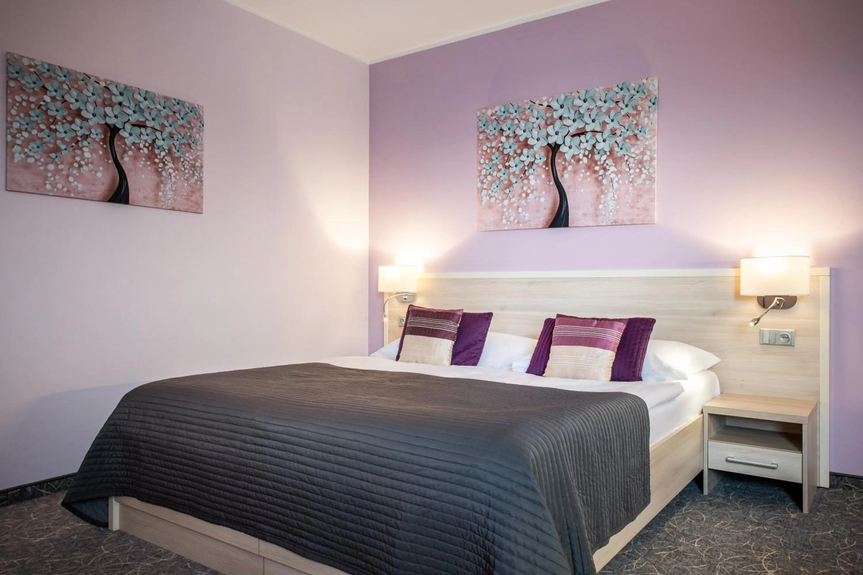 Bed in Hotel Mlynska