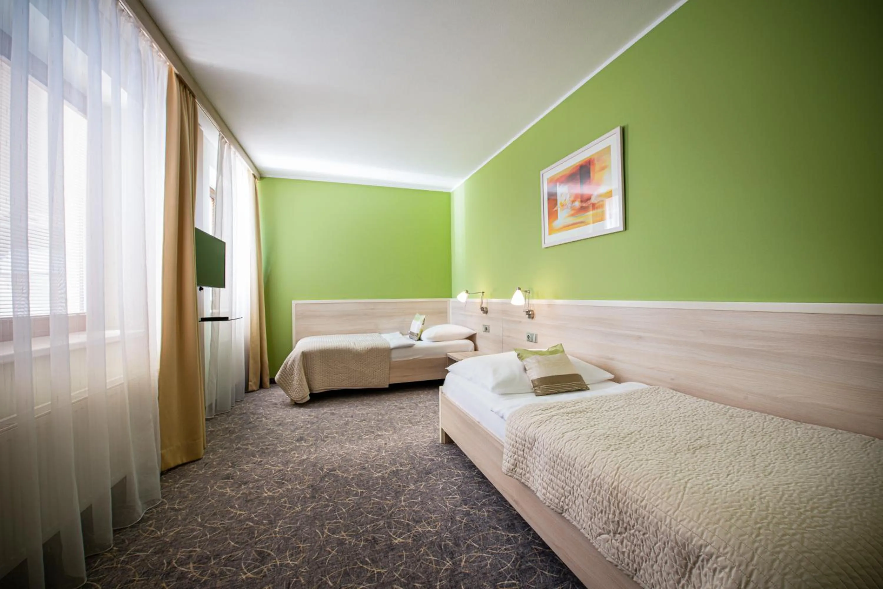 Bed in Hotel Mlynska