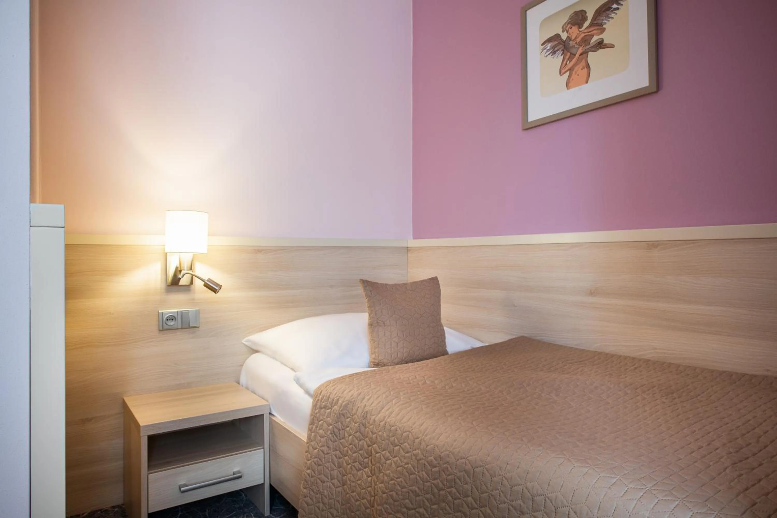 Bed in Hotel Mlynska