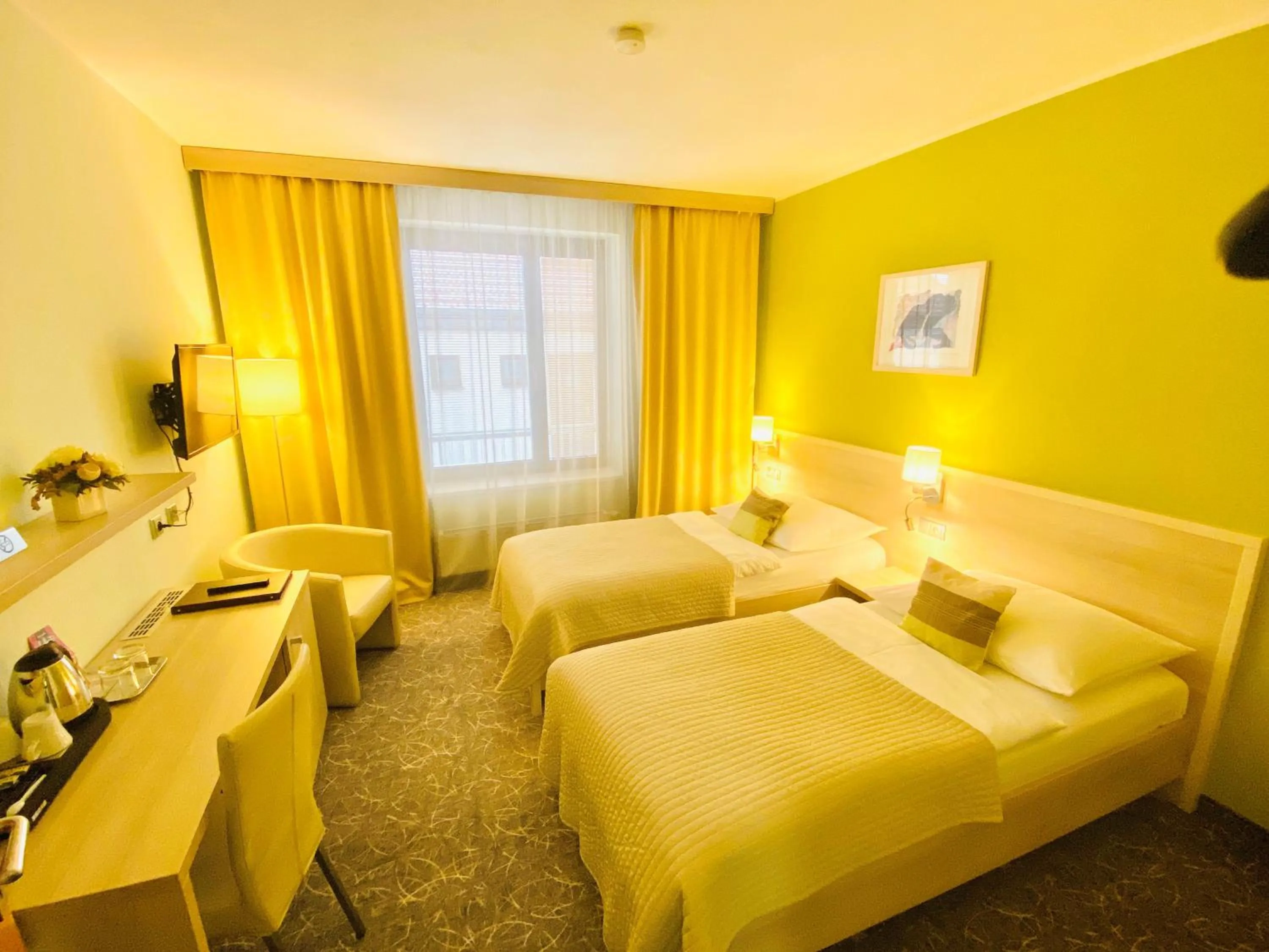 Bed in Hotel Mlynska