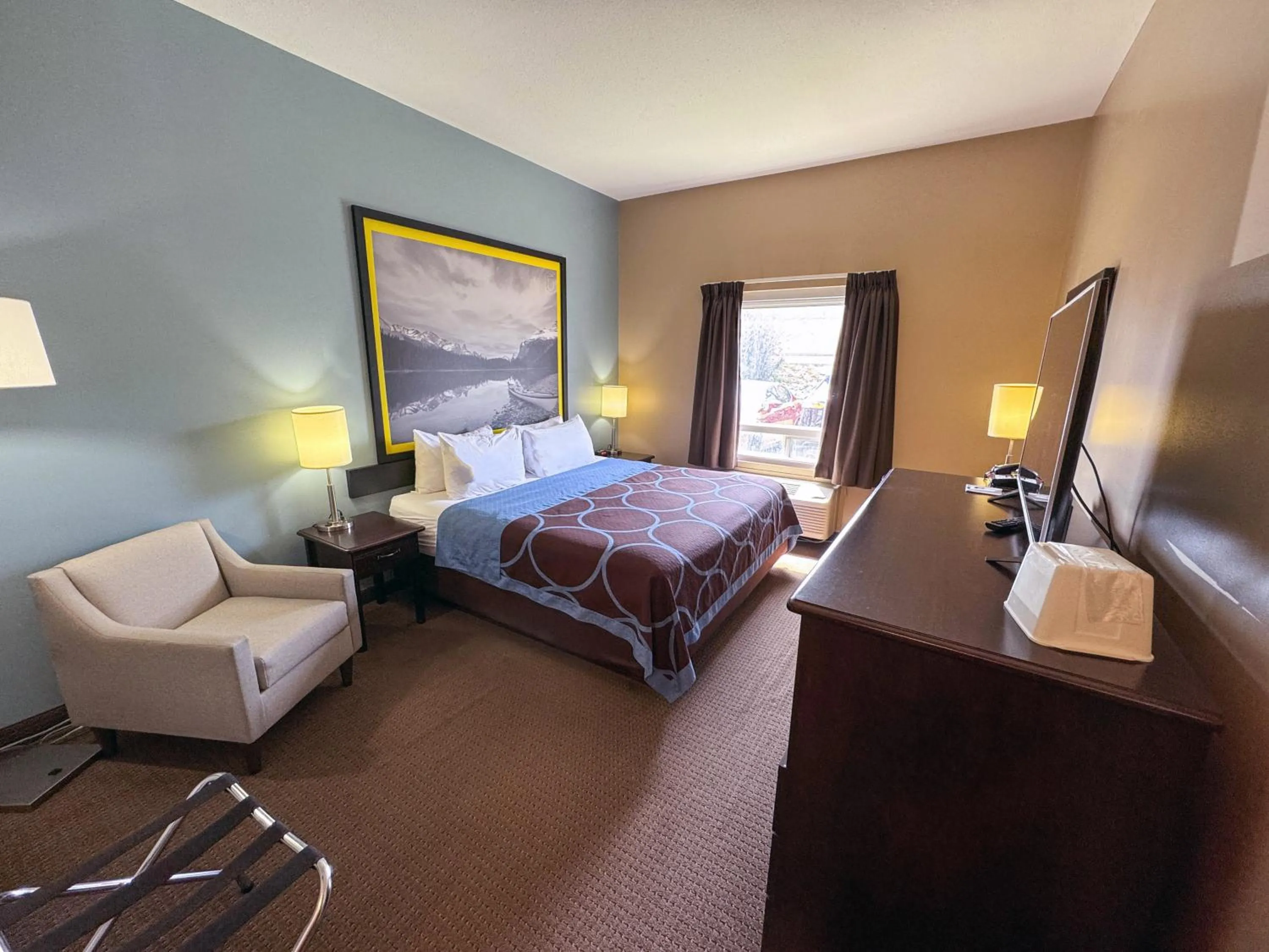 Bed in Super 8 by Wyndham Edmonton South