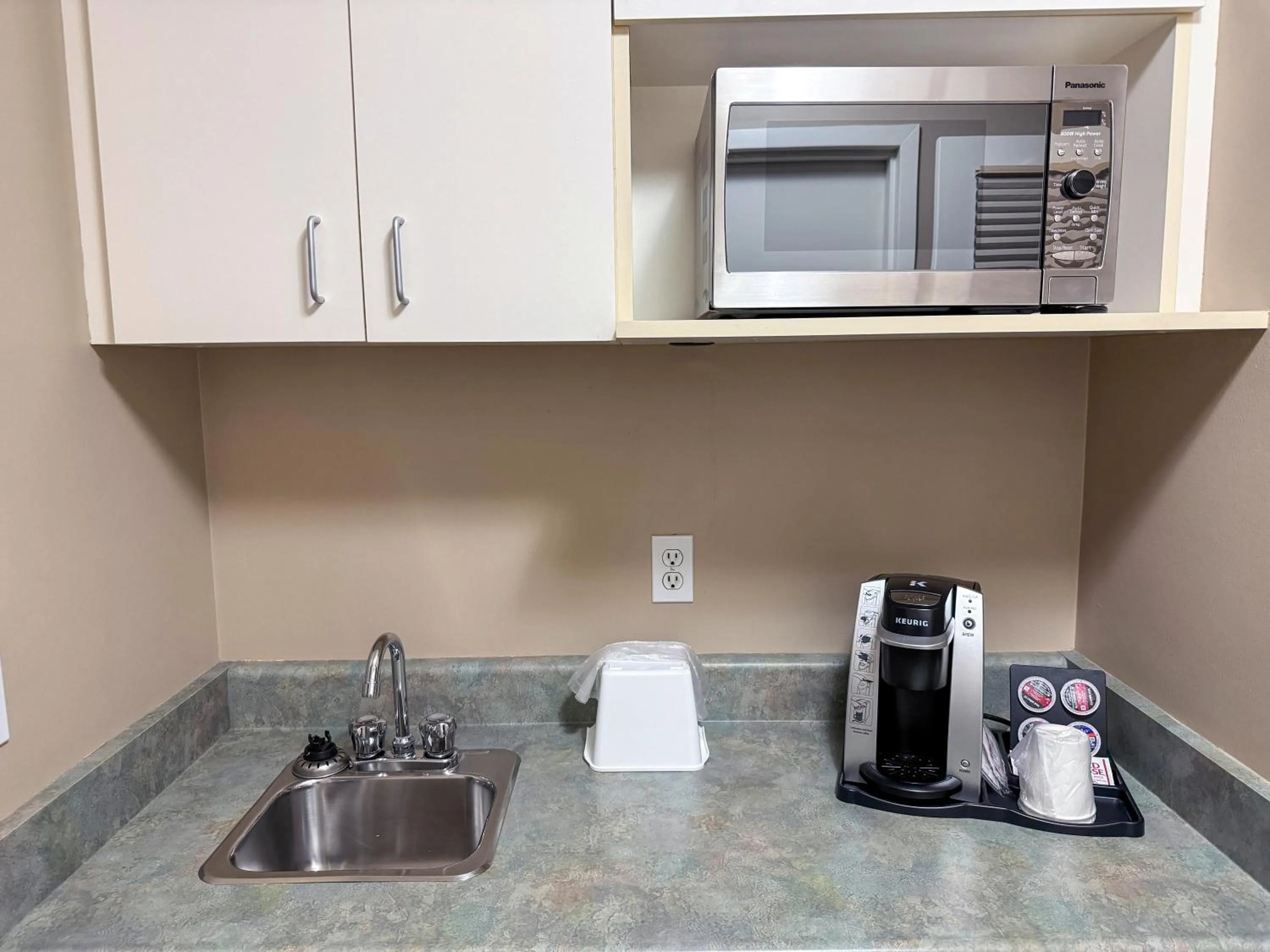 kitchen in Super 8 by Wyndham Edmonton South