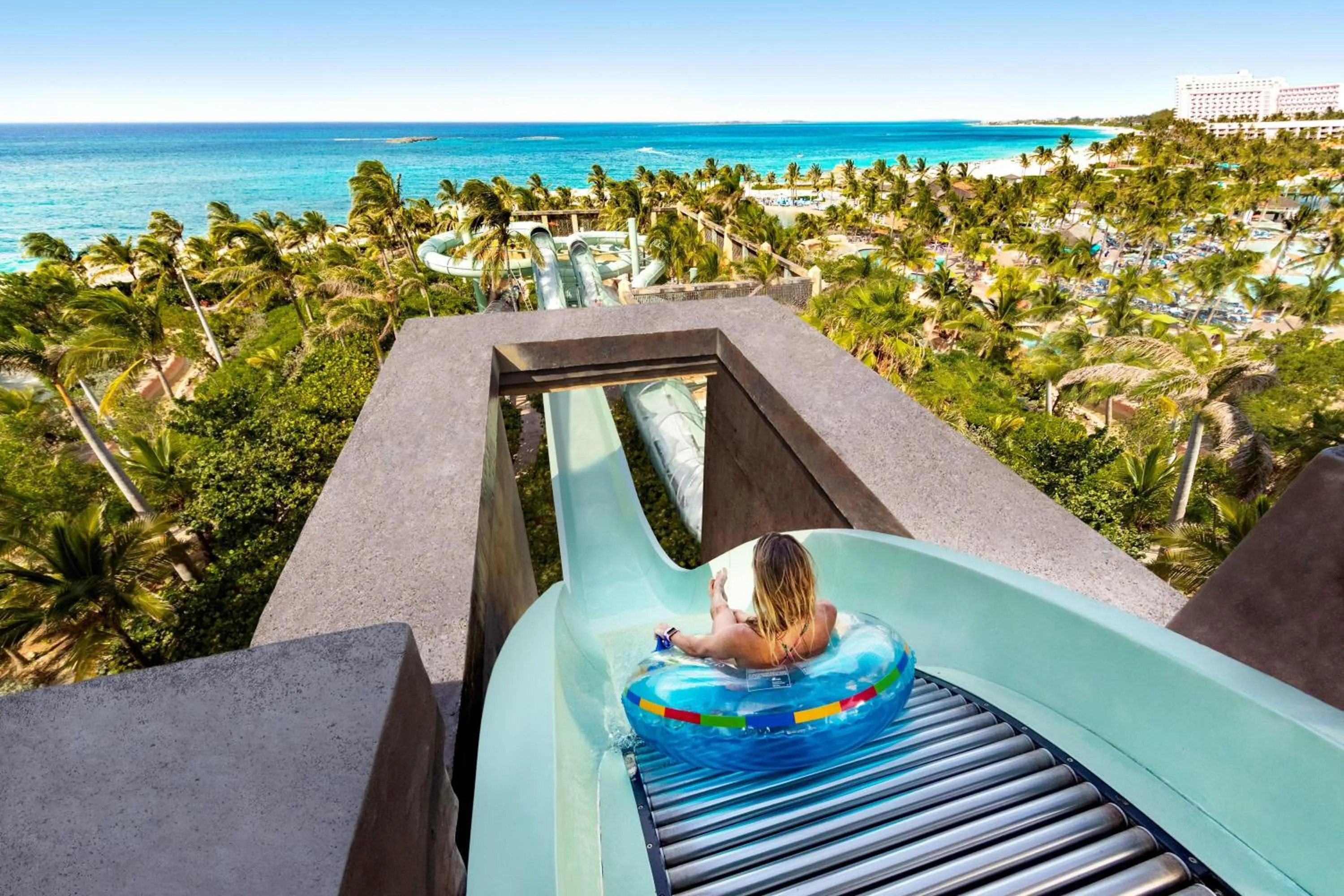 Aqua park in Harborside Resort & Vacation Rentals at Atlantis