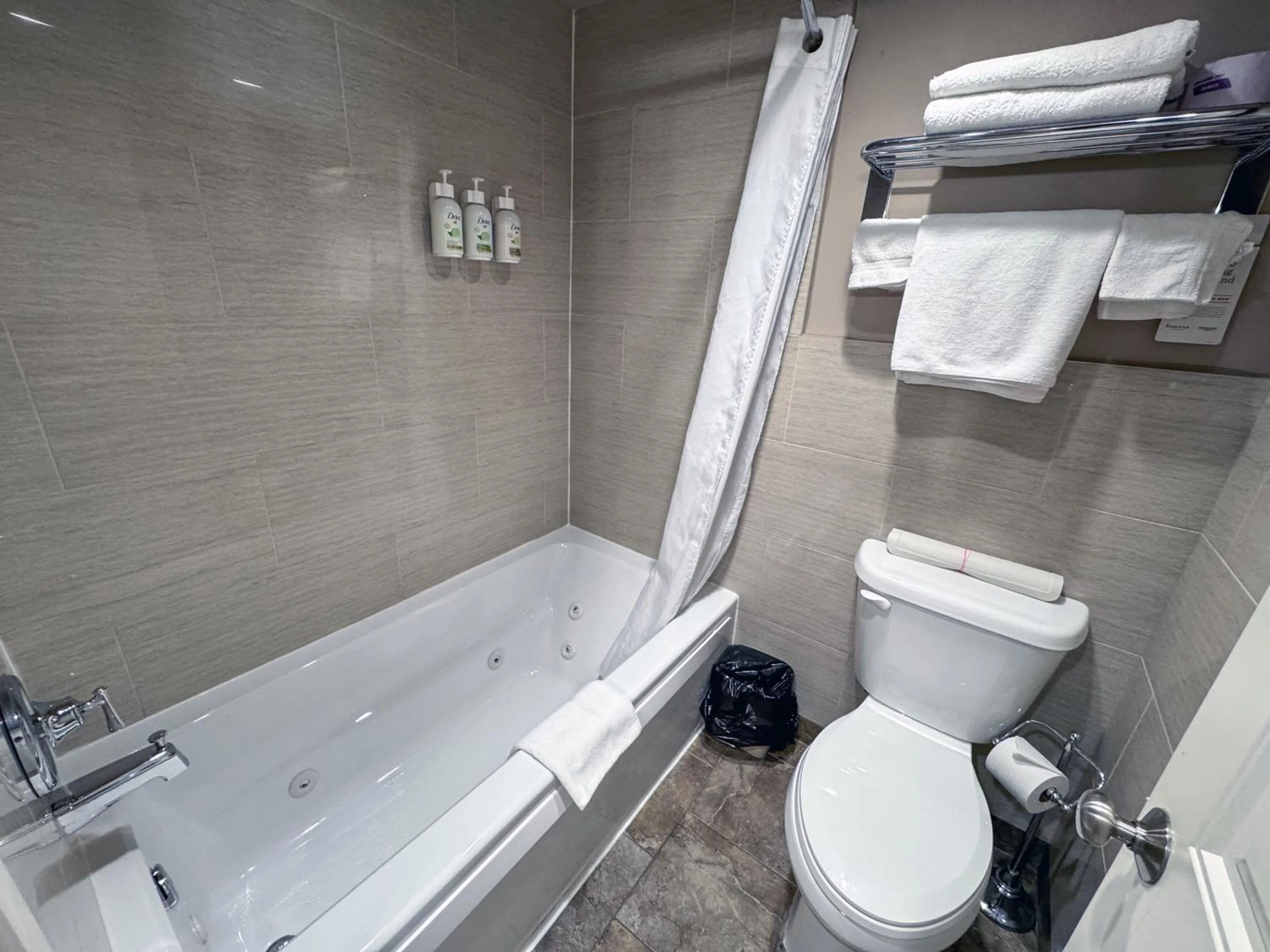 Bathroom in Ramada by Wyndham Sherwood Park