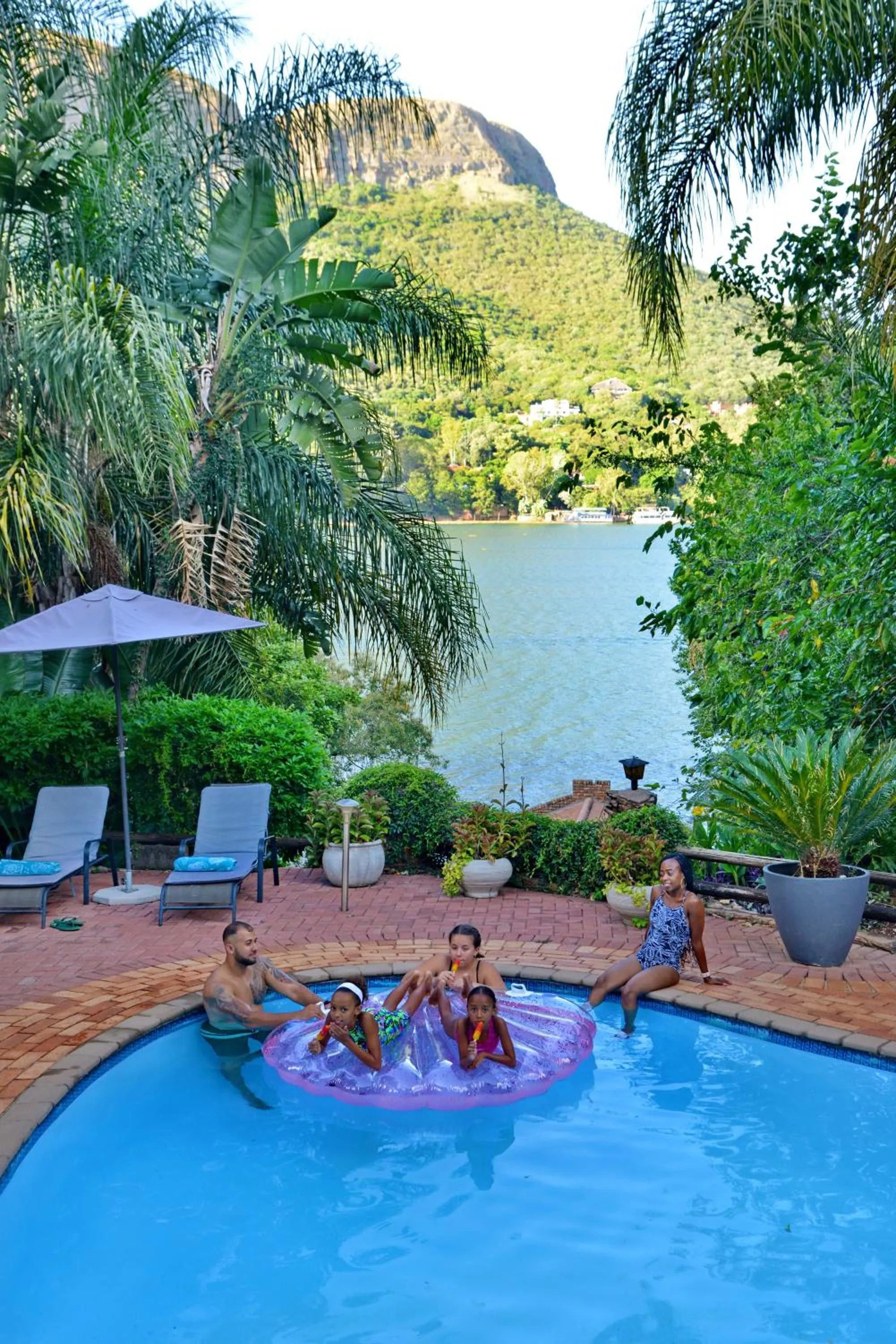 Pool view in The Shore House