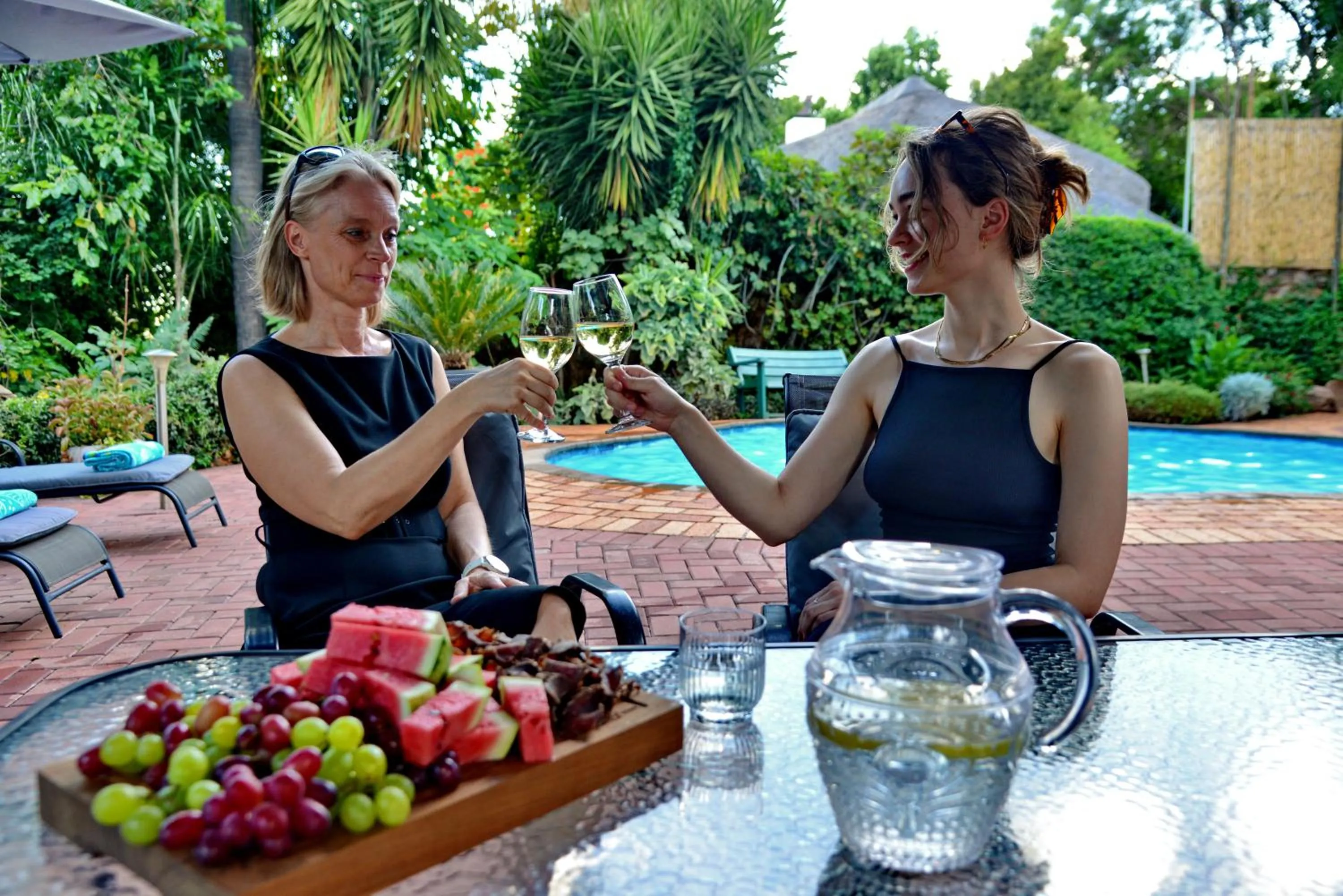 Pool view in The Shore House