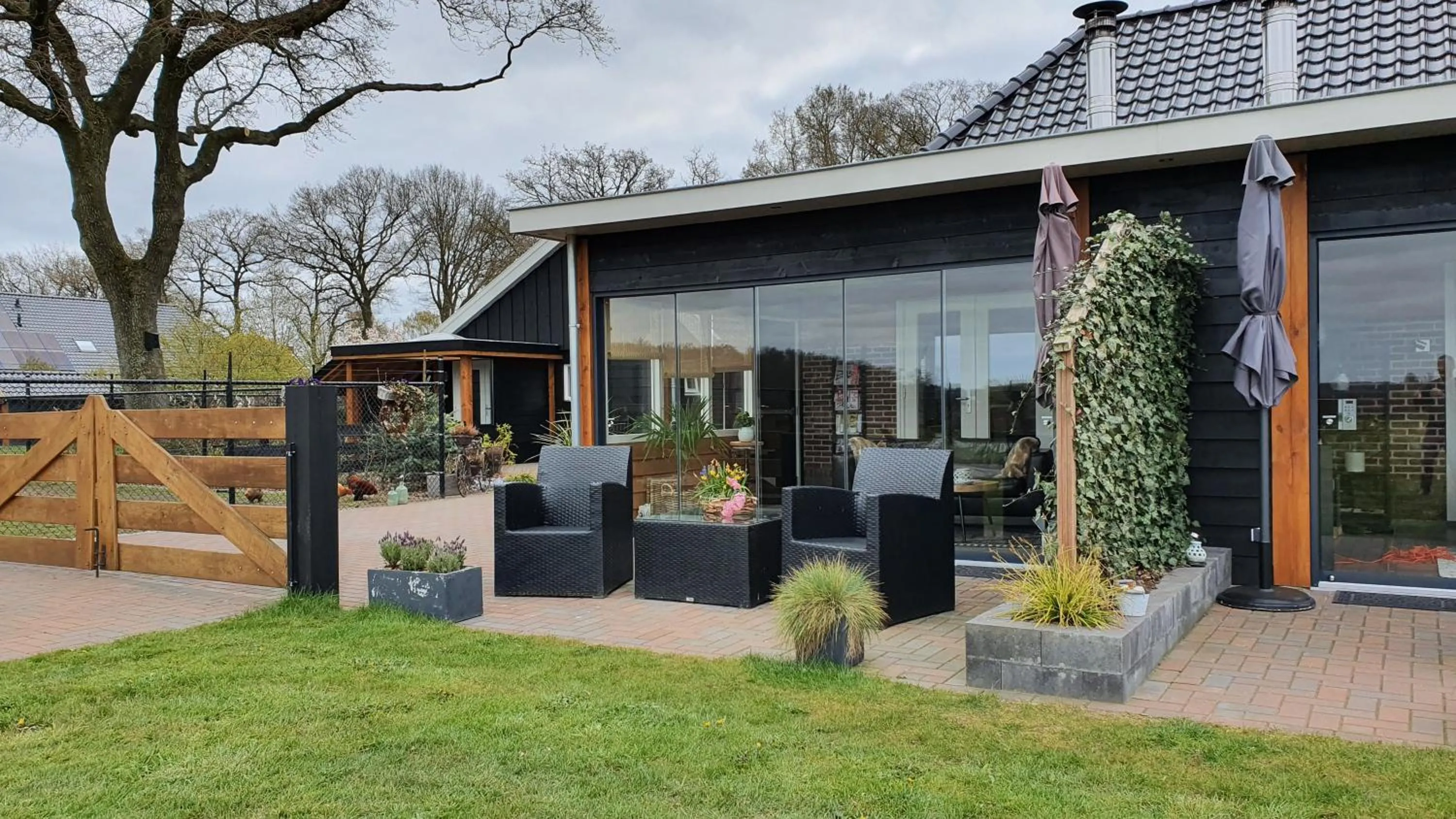 Garden in B&B Hertenhoef, Fluitenberg (Hoogeveen)