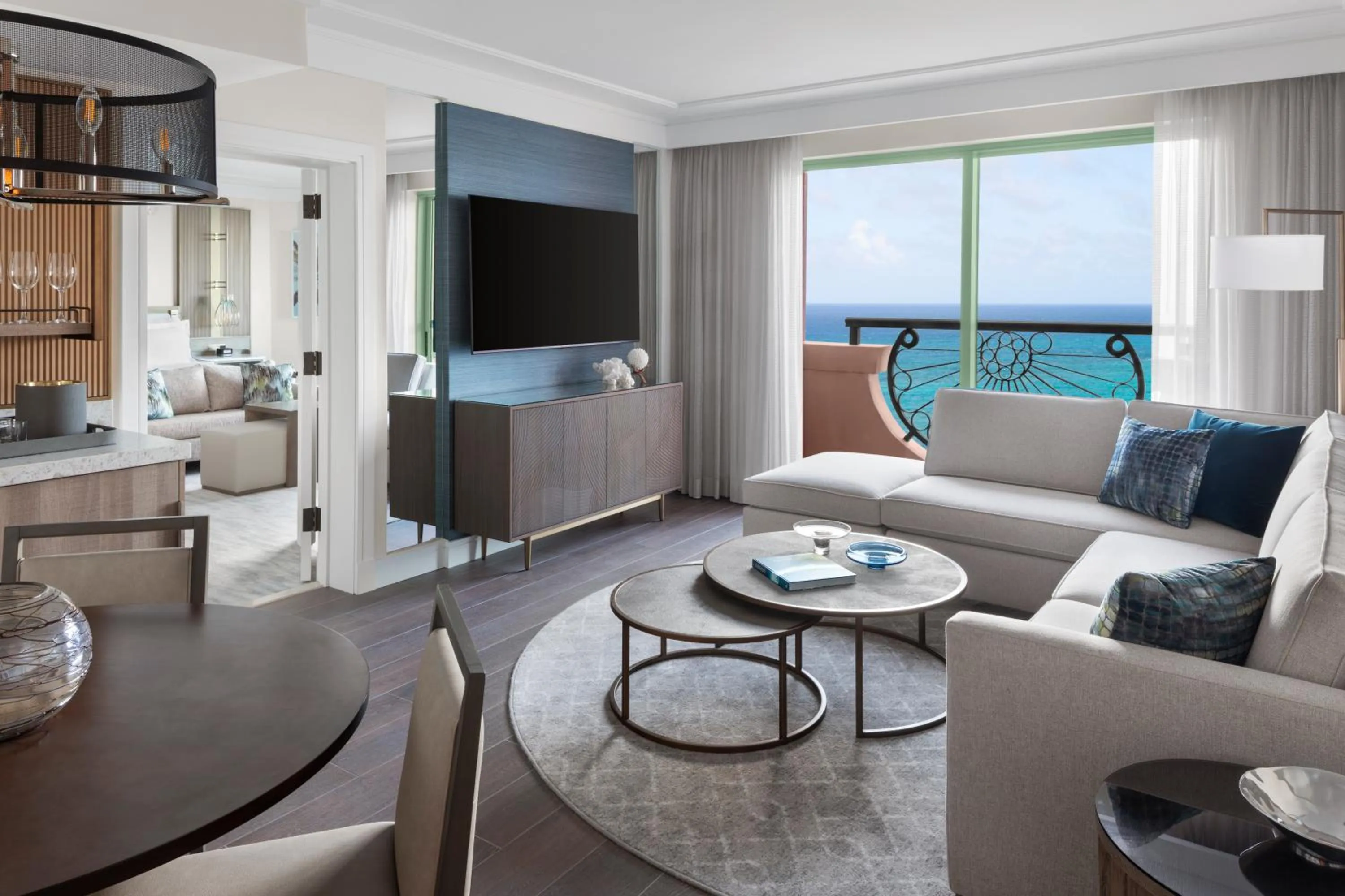 Living room in The Royal at Atlantis