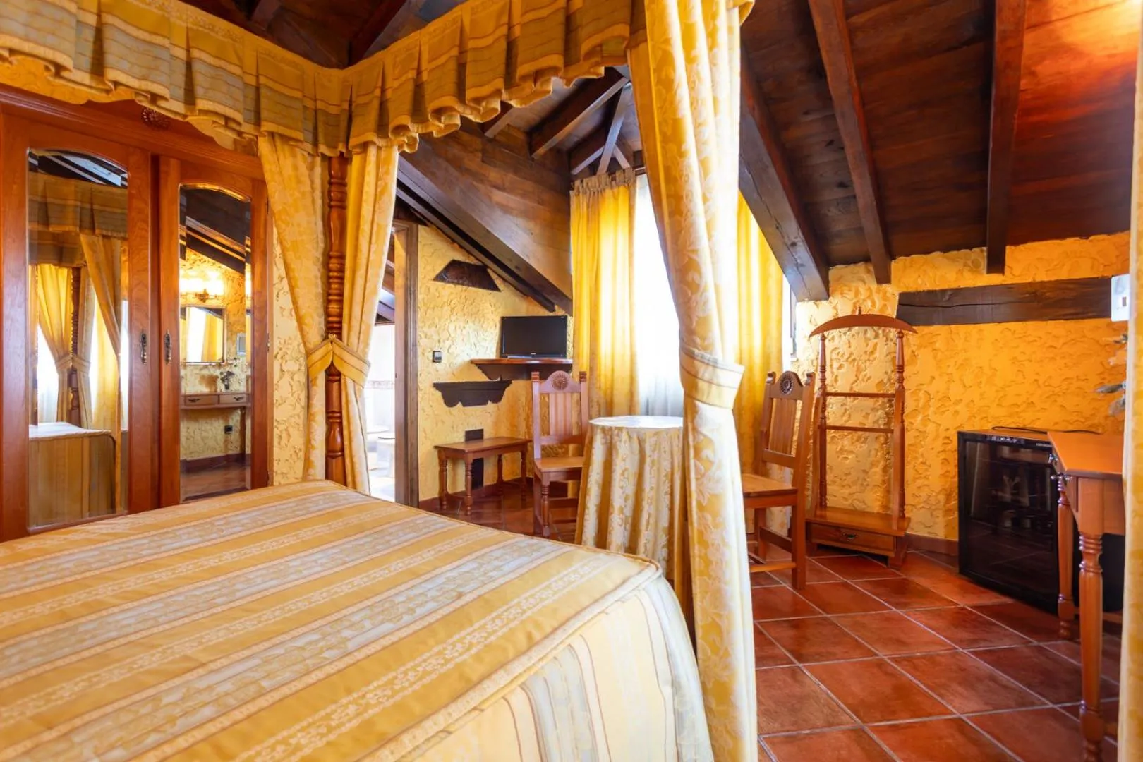 Bed in Hotel La Casona de Luis