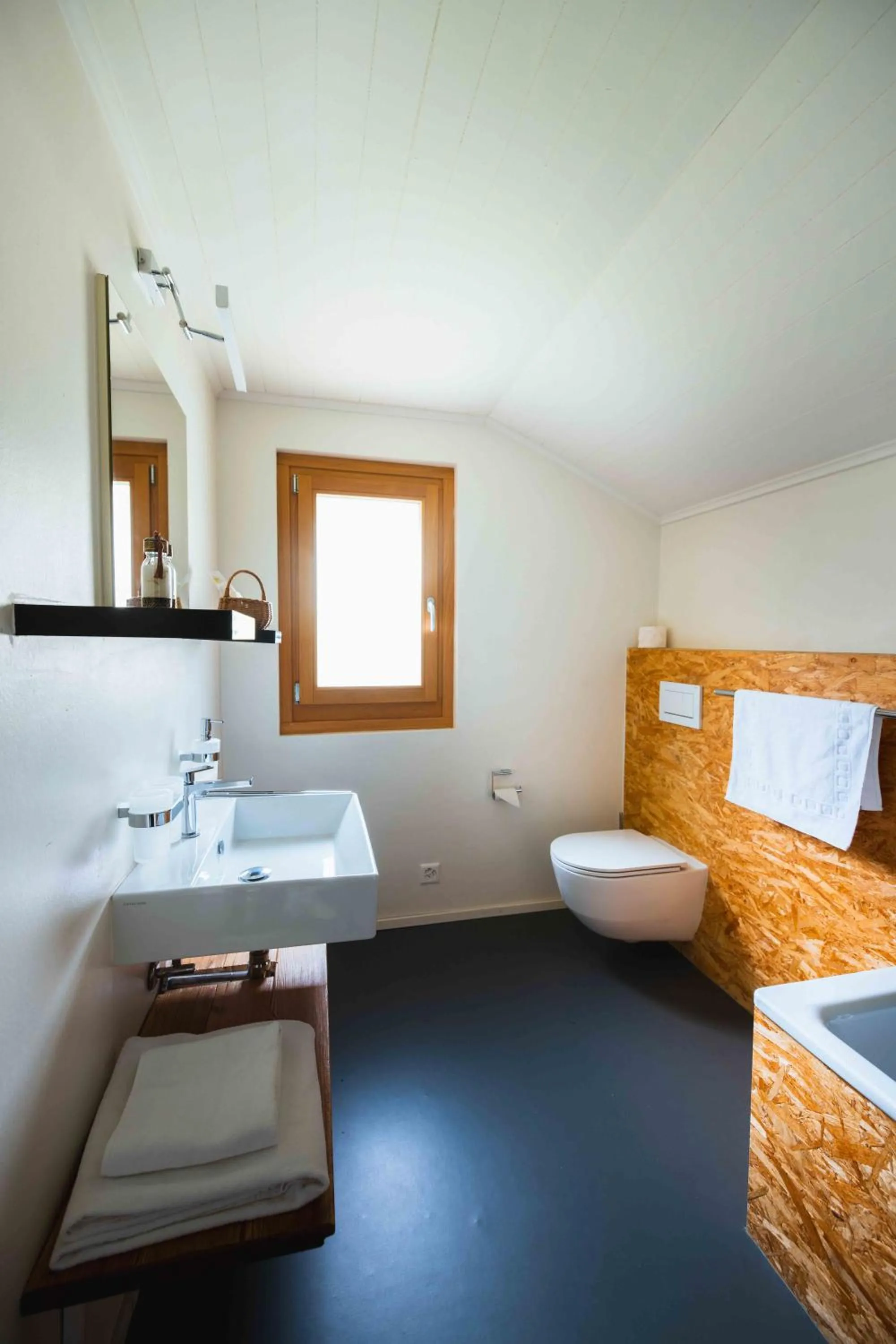 Bathroom, Bed in B&B La Forge de Diogne - luxury and cosy alpine lodge