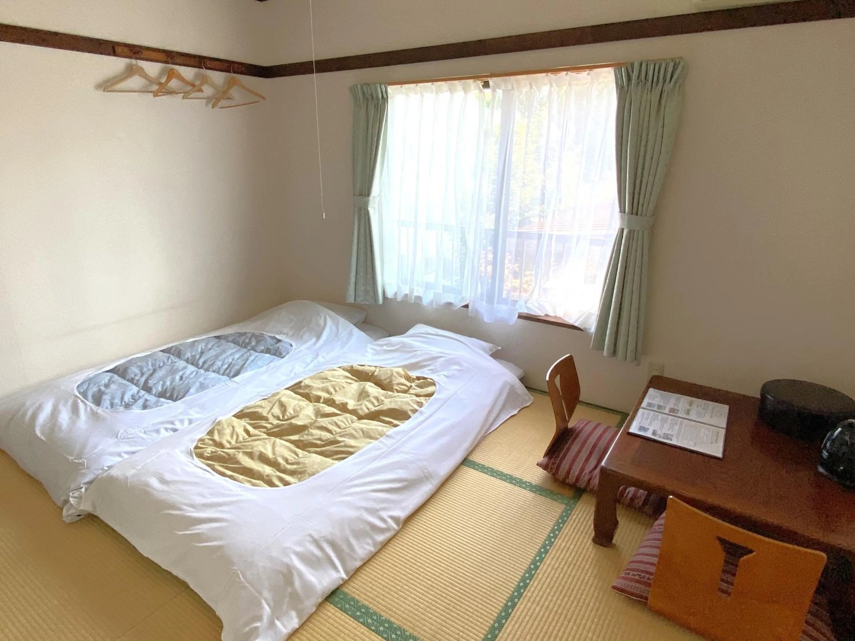 Bed in Ryokan Seifuso