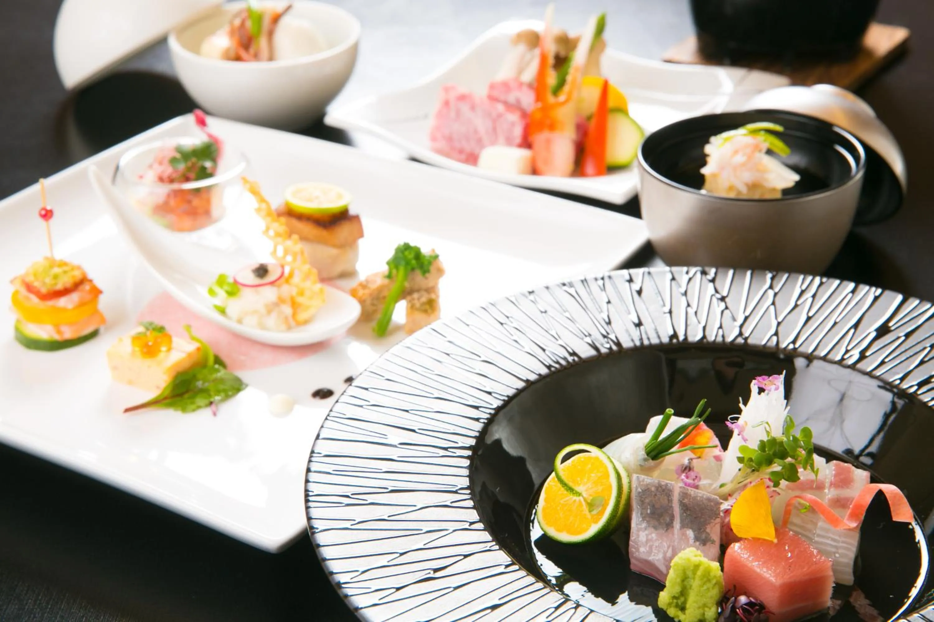 Dinner in Yufuin Kaorinosato Hanamura