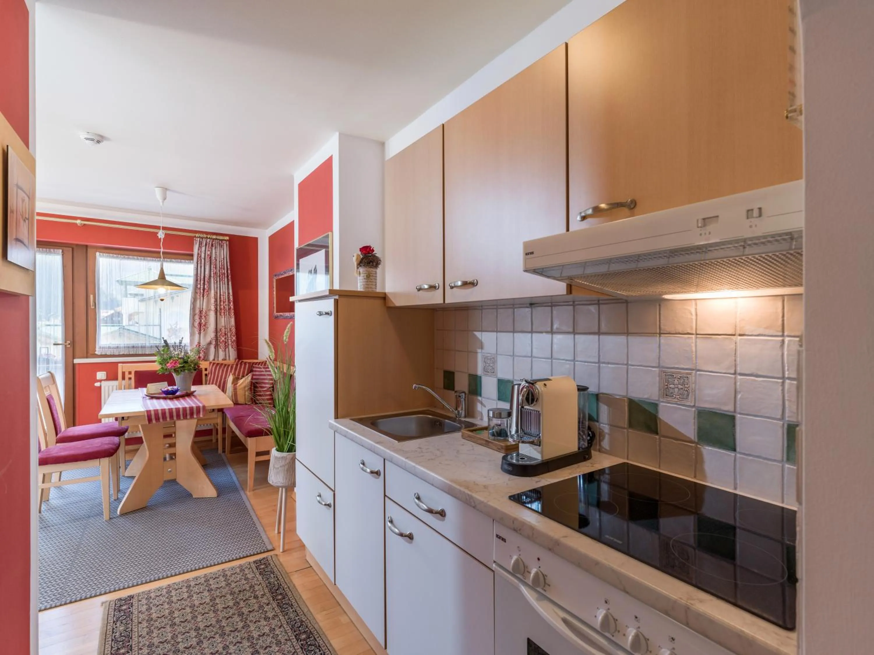 Kitchen or kitchenette in Hotel Garni Ferienhof