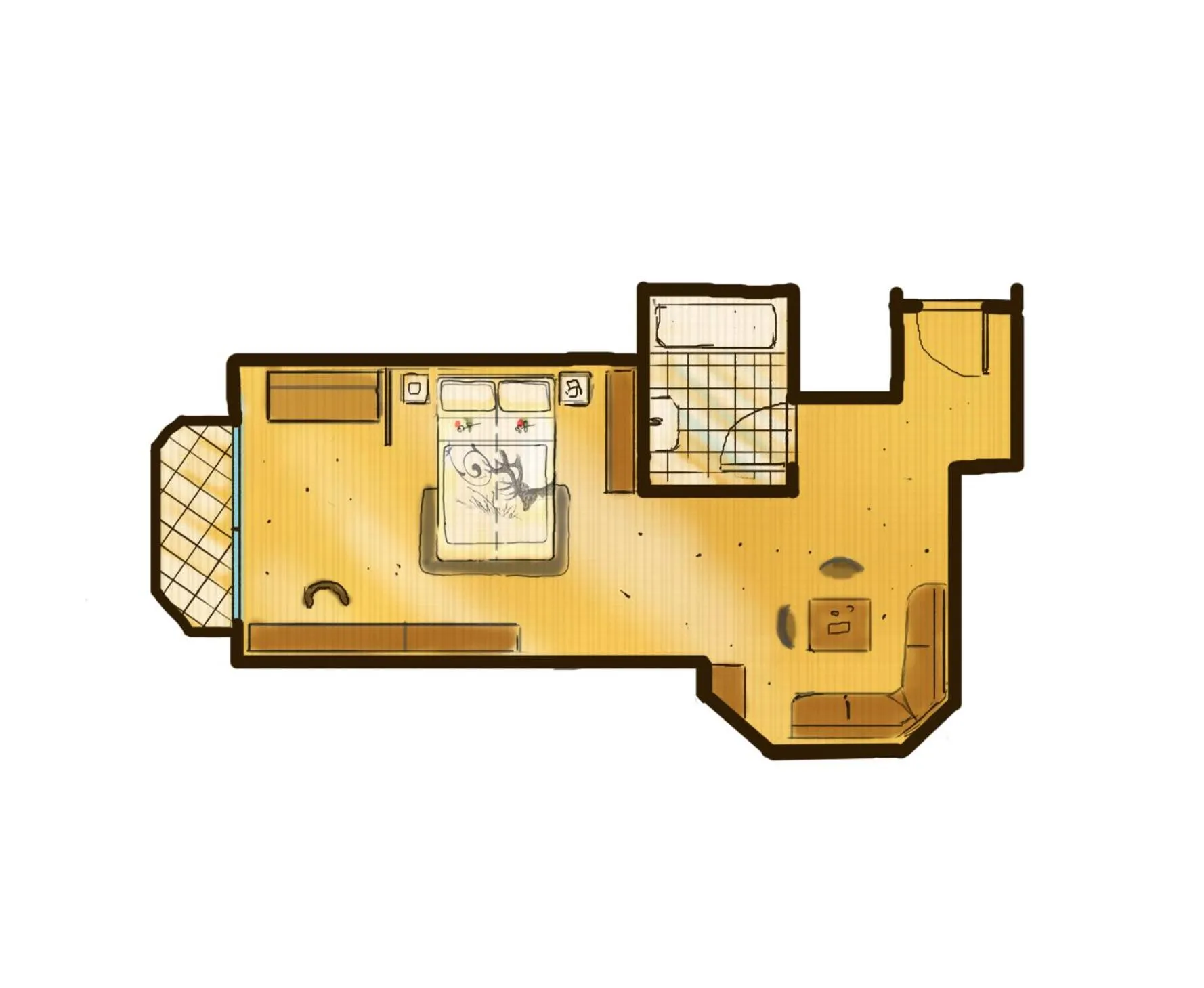 Photo of the whole room in Hotel Central