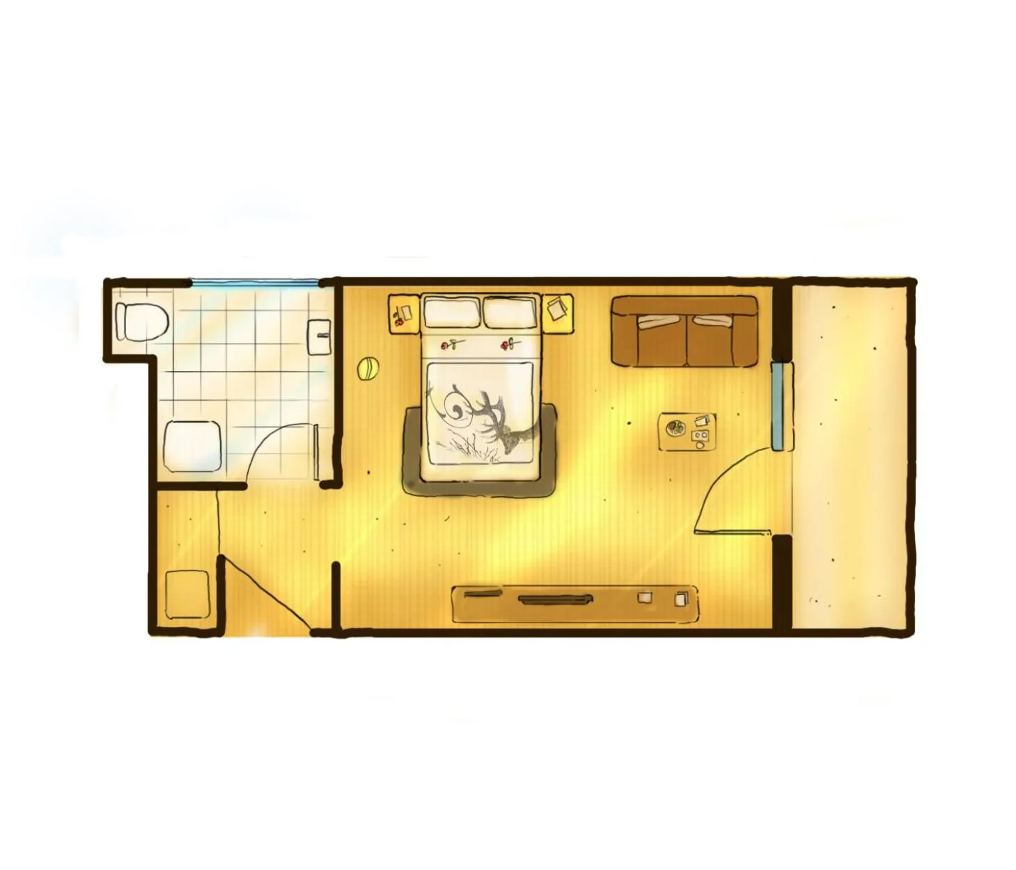 Photo of the whole room in Hotel Central