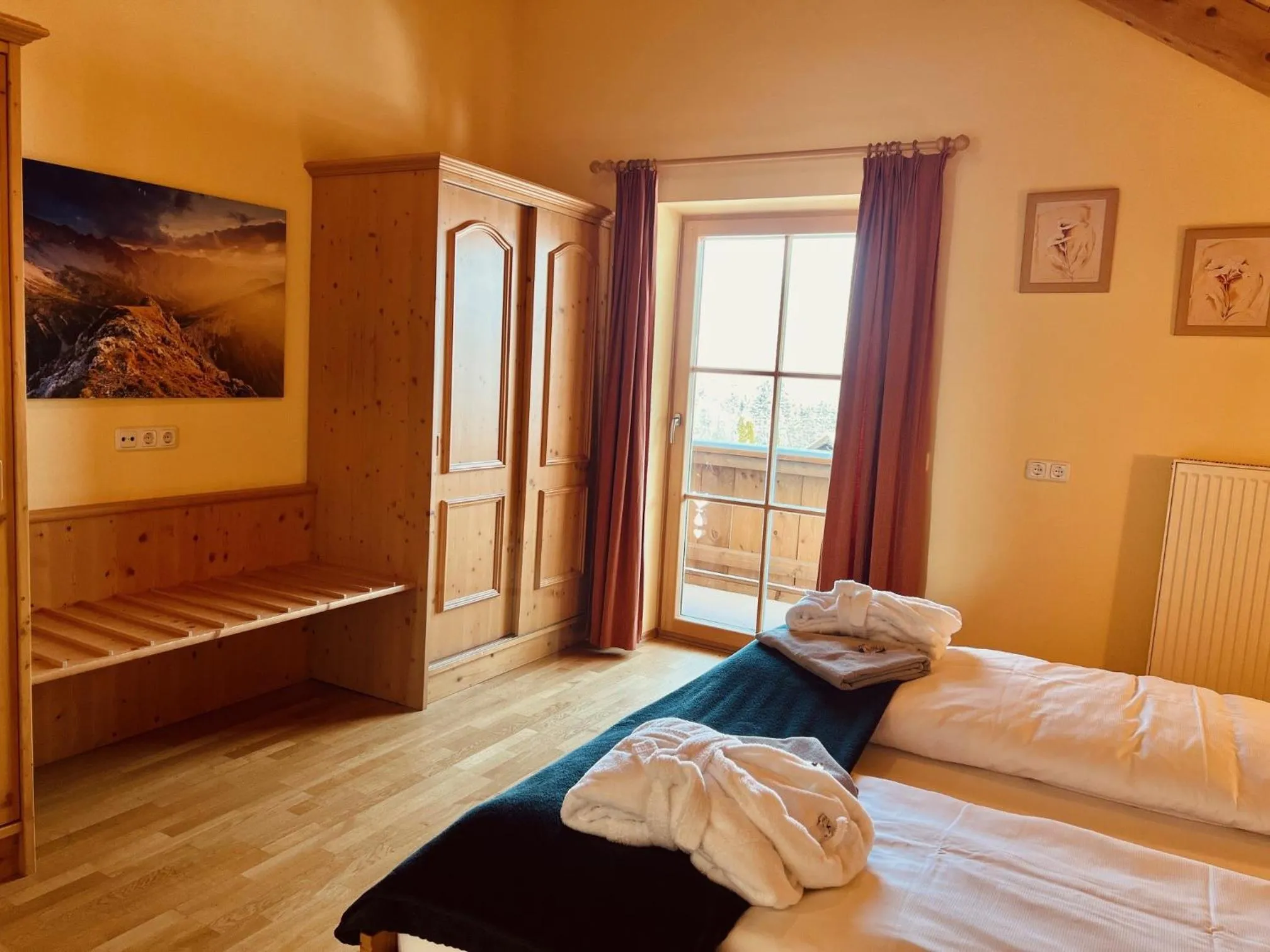 Bed in Wellnesshotel Waldruh