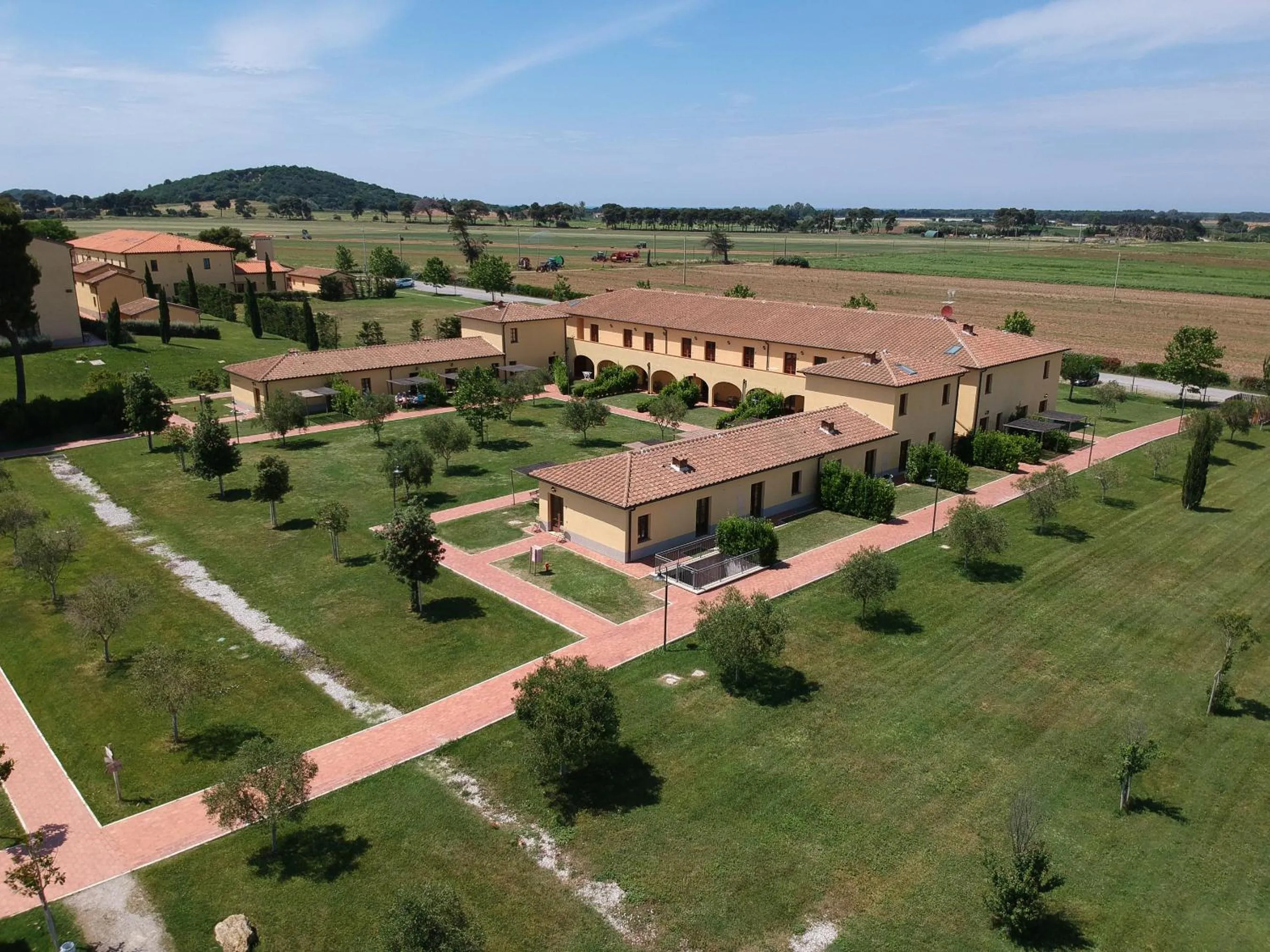 Bird's eye view in Poggio all'Agnello Sport & Family Holidays