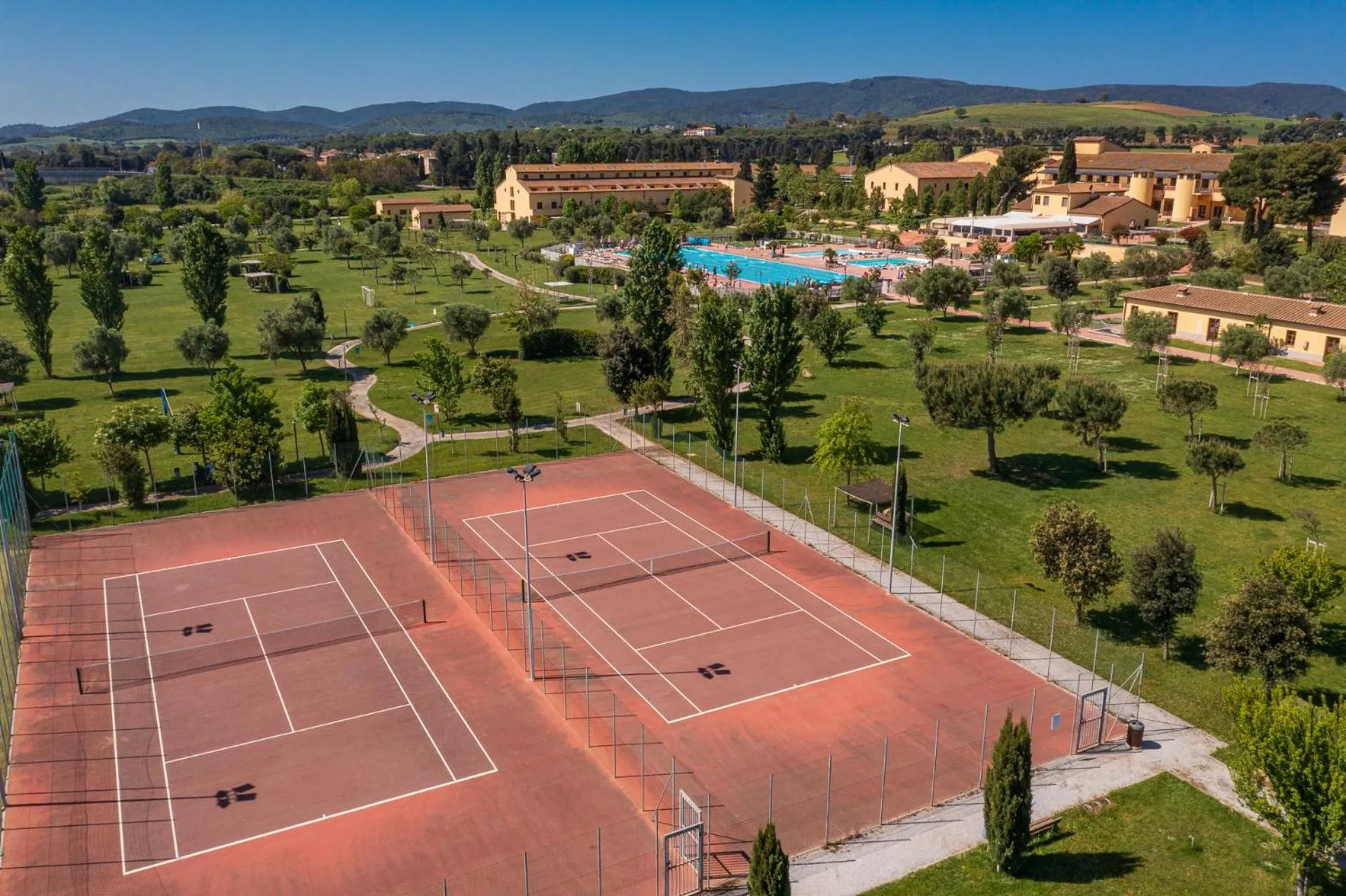 Bird's eye view in Poggio all'Agnello Sport & Family Holidays