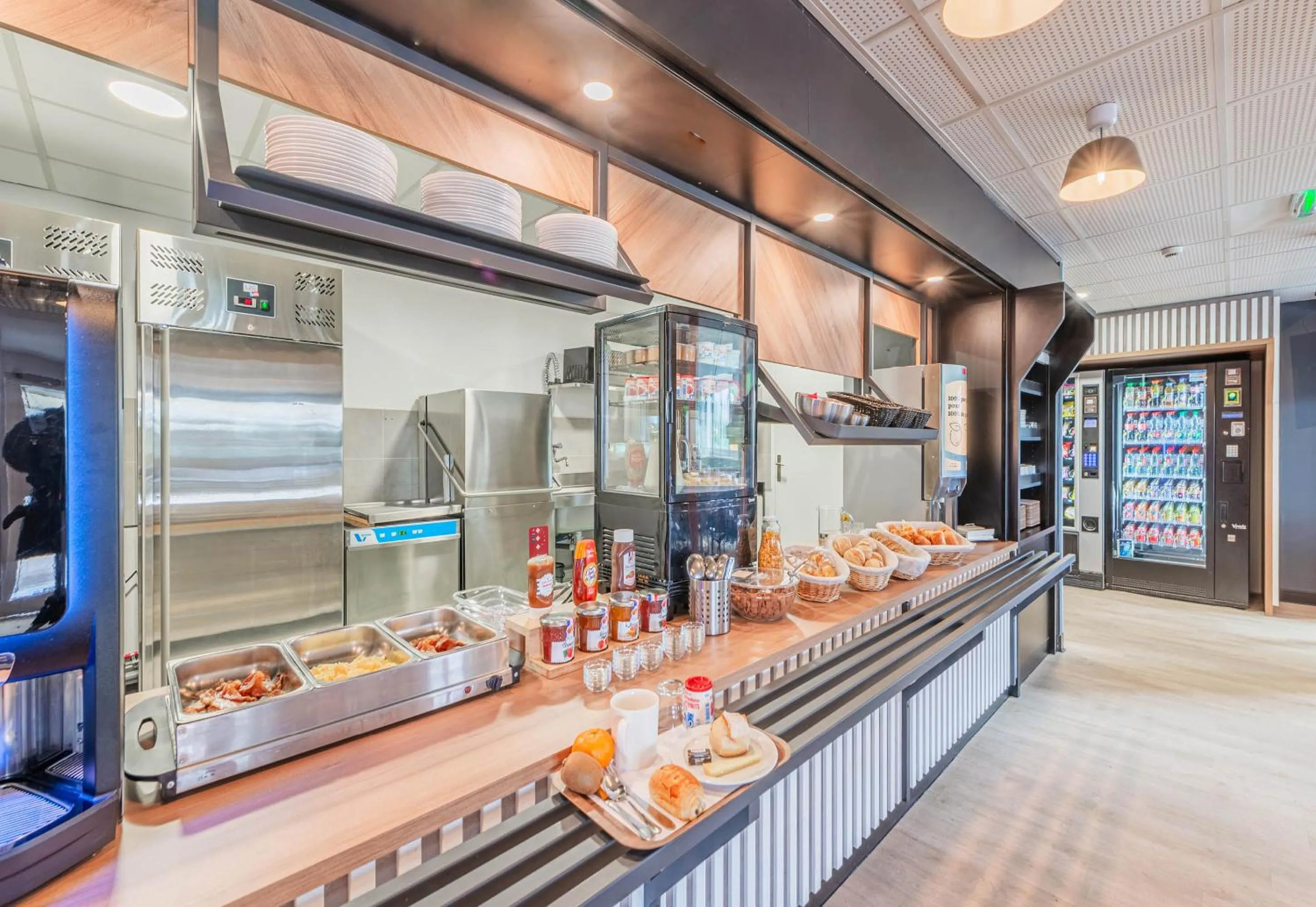 Buffet breakfast in B&B HOTEL Mulhouse Sausheim