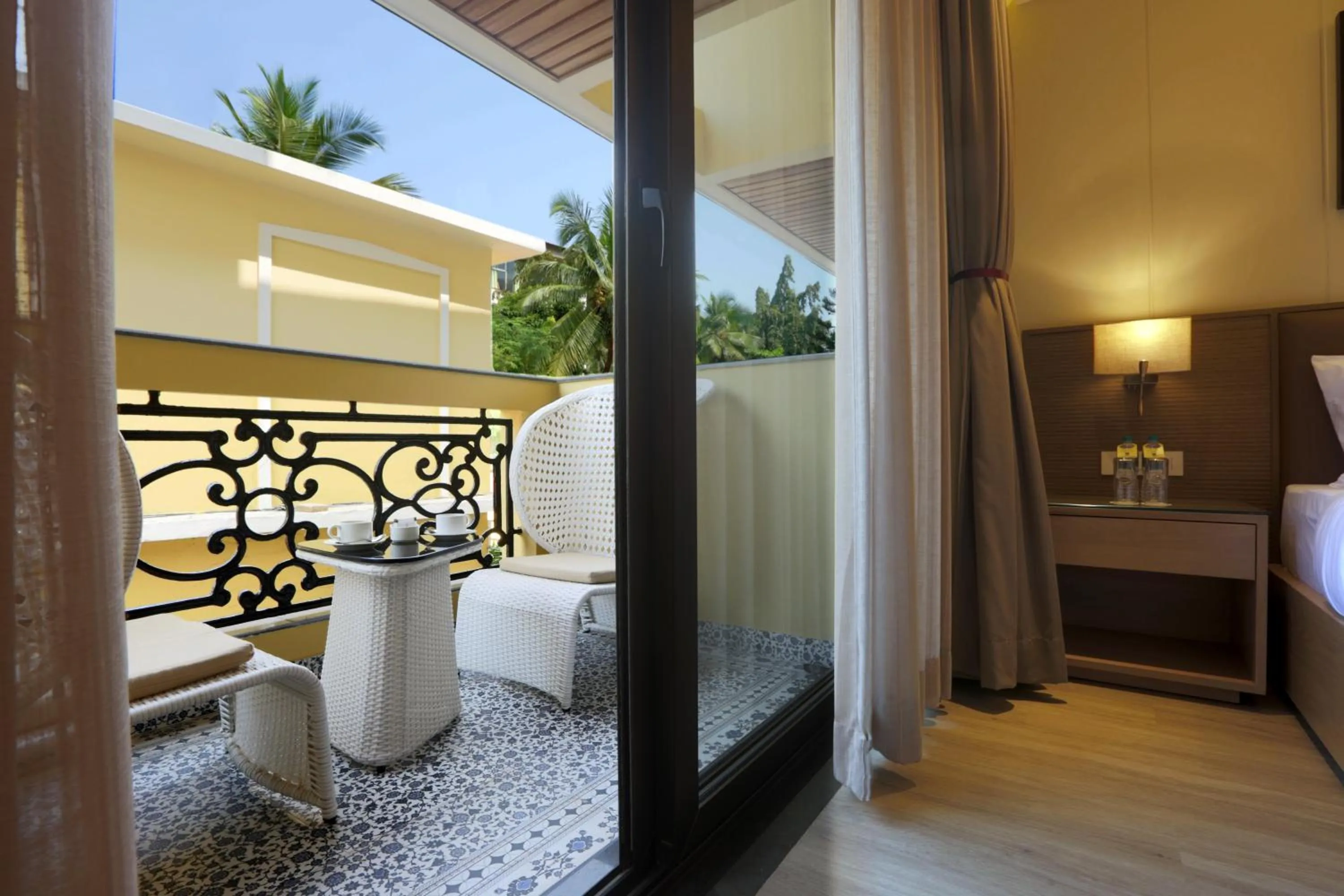 Balcony/Terrace, Bed in Resort De Coracao - Calangute , Goa