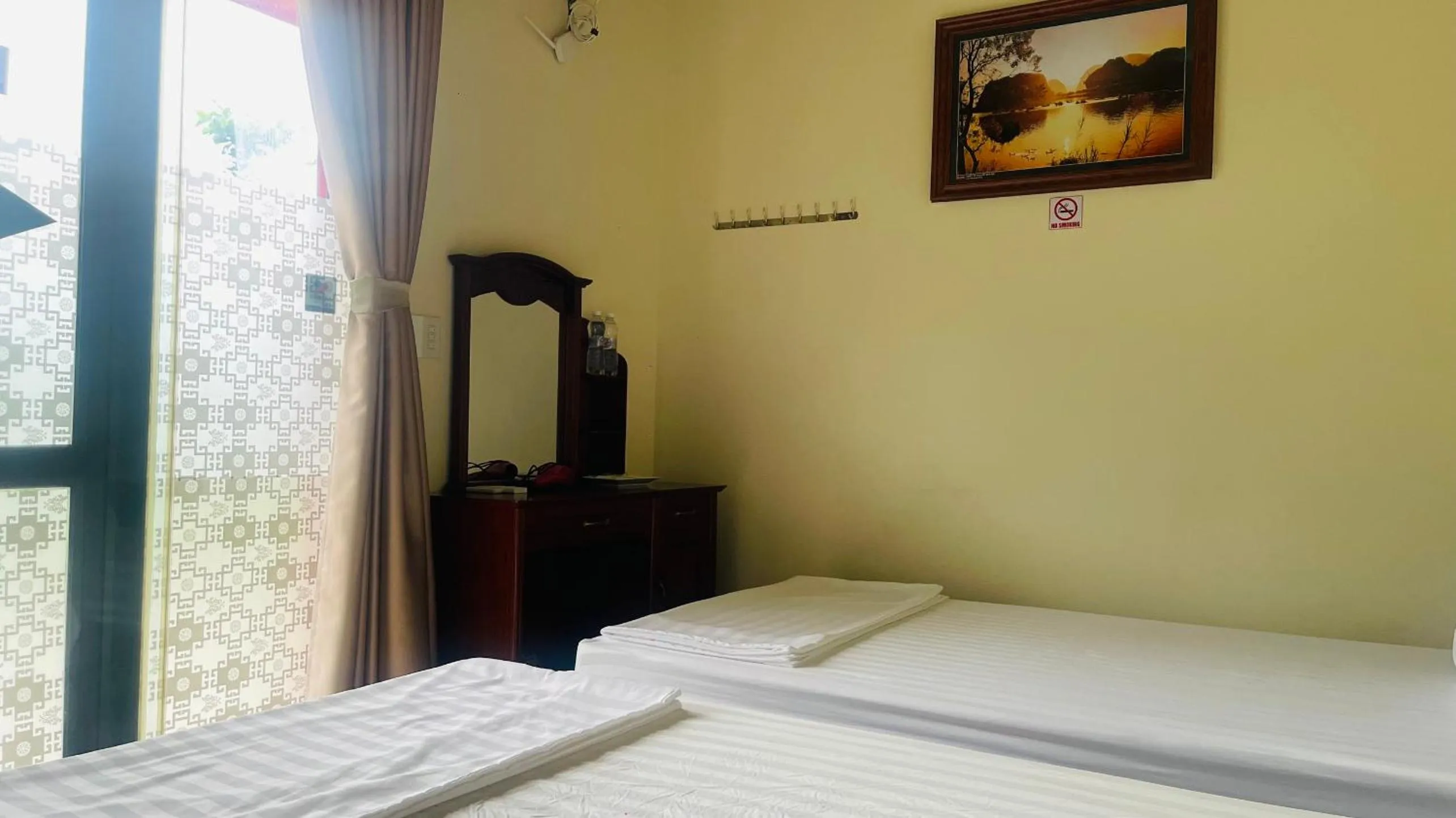 Bed in Hoang Giang Homestay