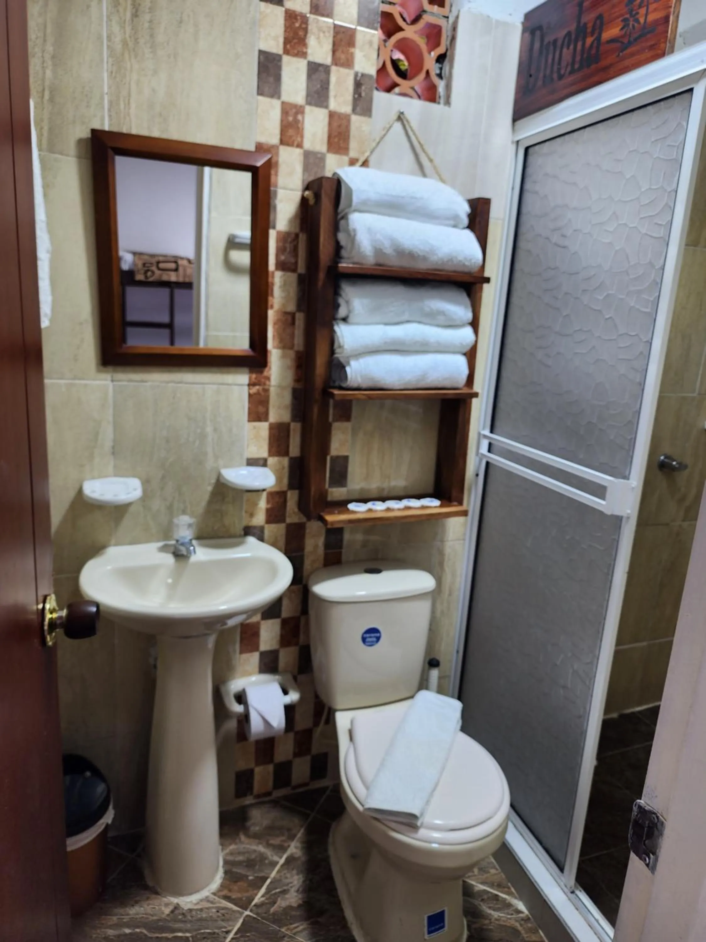 Bathroom in Hotel Campestre Palmas del Zamorano