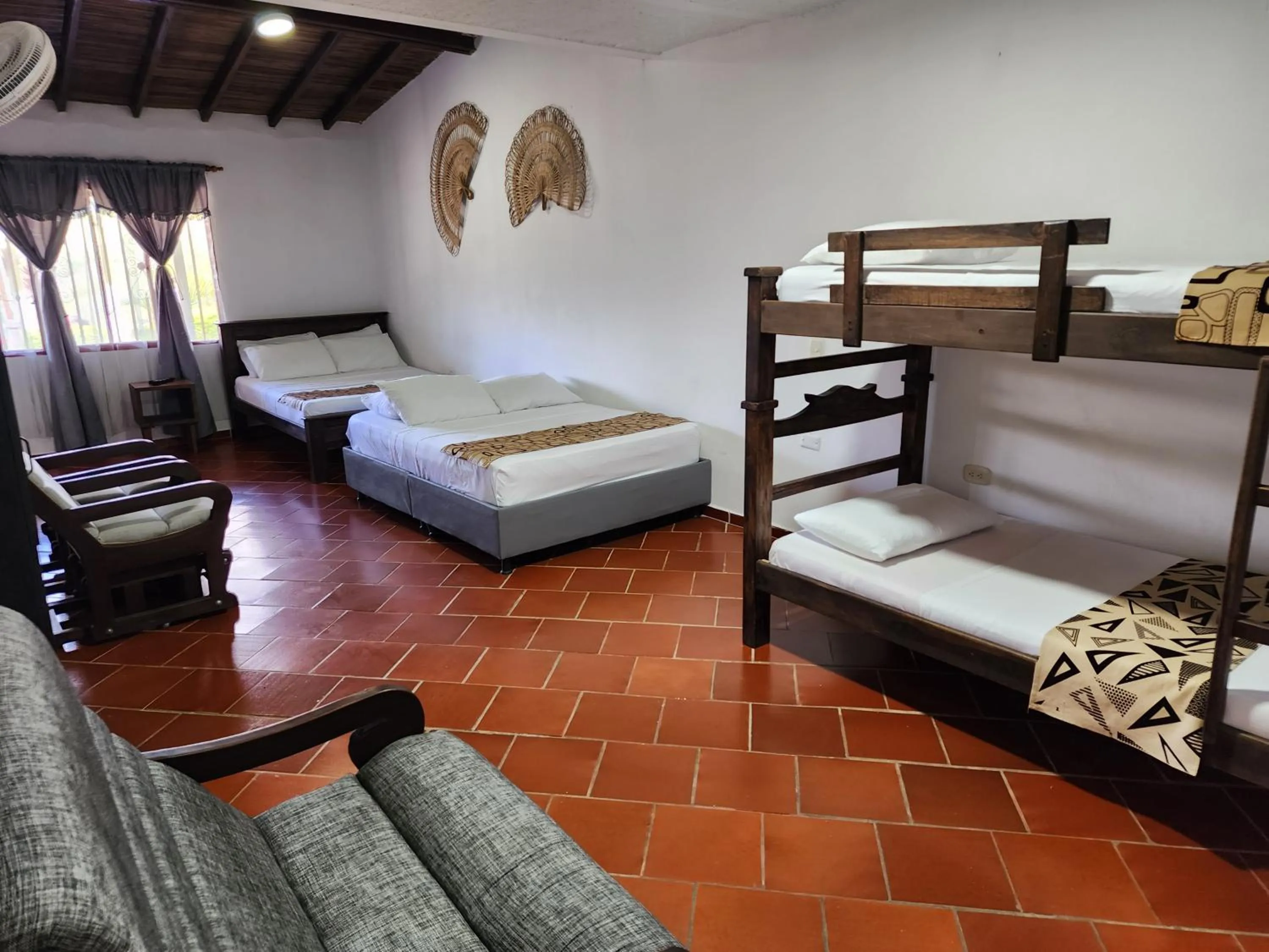 Bed in Hotel Campestre Palmas del Zamorano