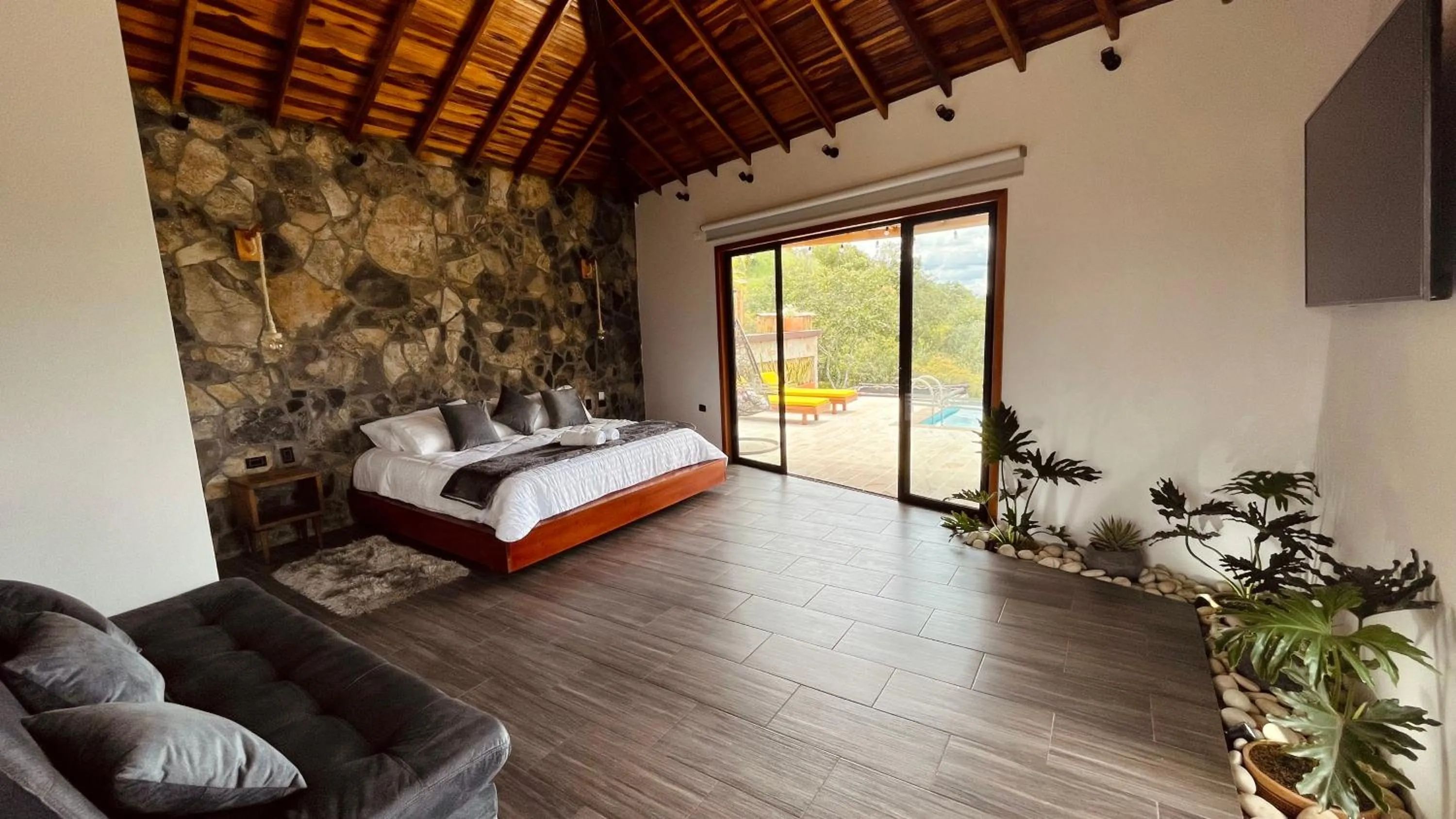 Bed in Hotel Campestre Palmas del Zamorano