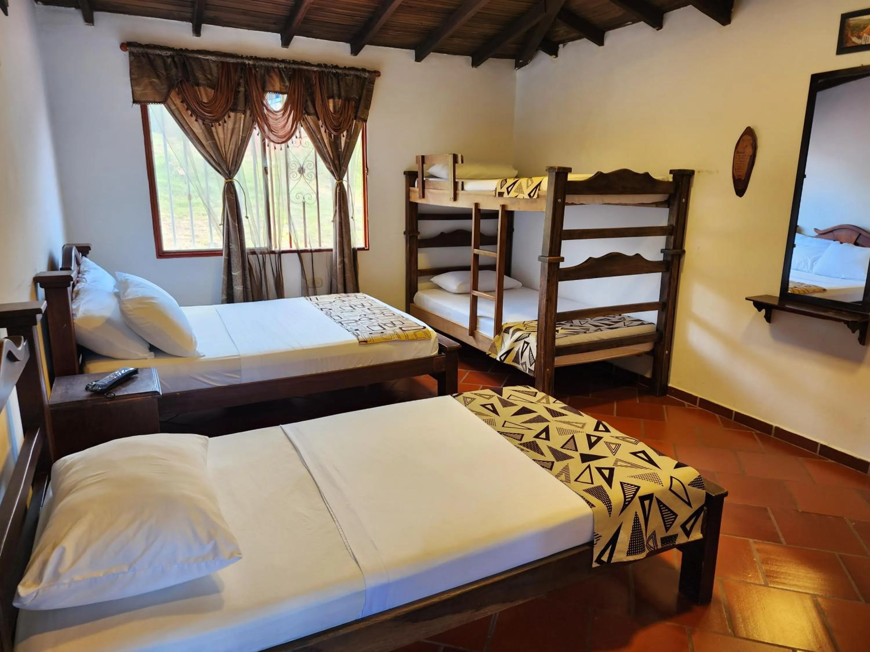 Bed in Hotel Campestre Palmas del Zamorano