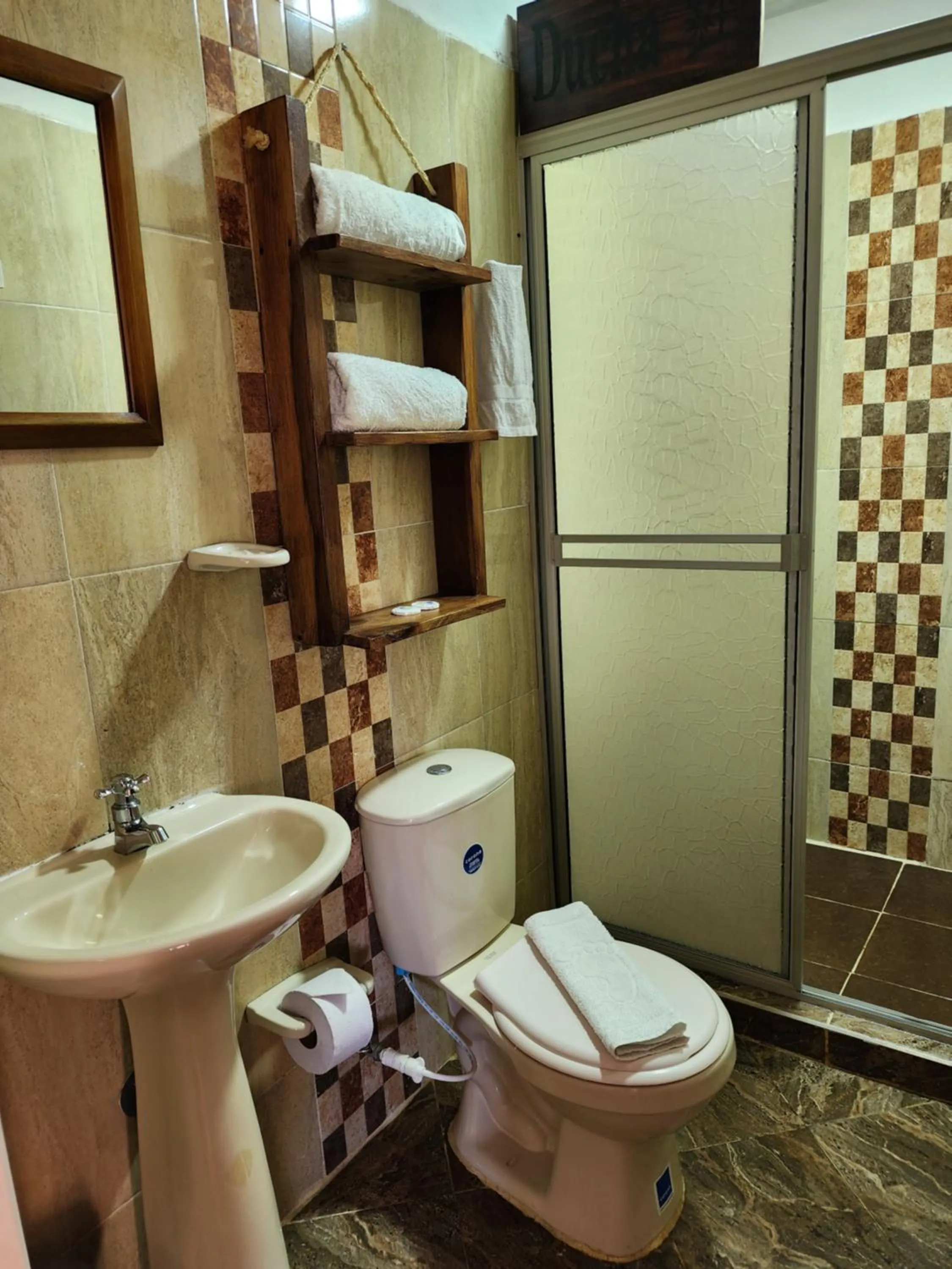 Bathroom in Hotel Campestre Palmas del Zamorano