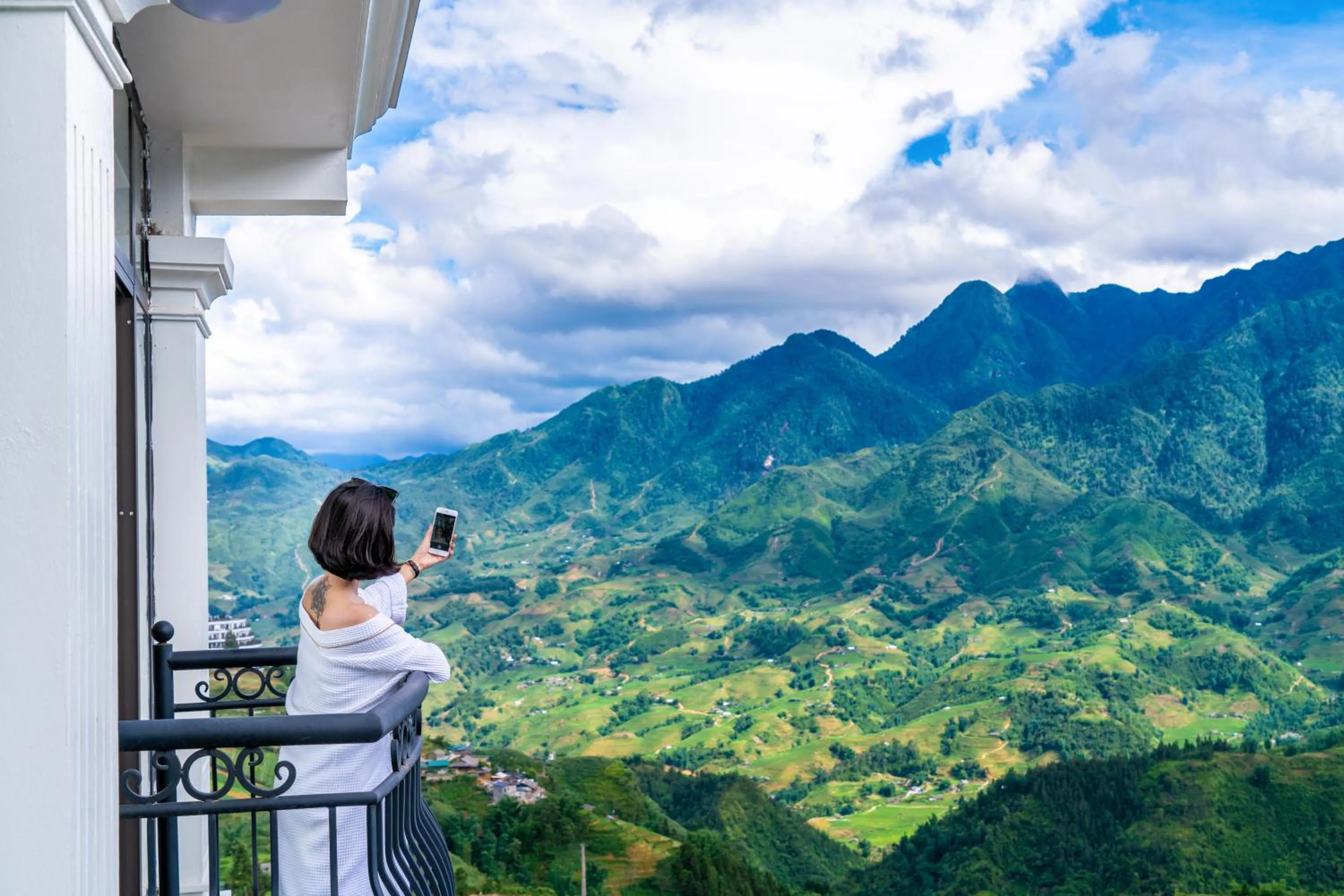 Balcony/Terrace in Sapa Relax Hotel & Spa