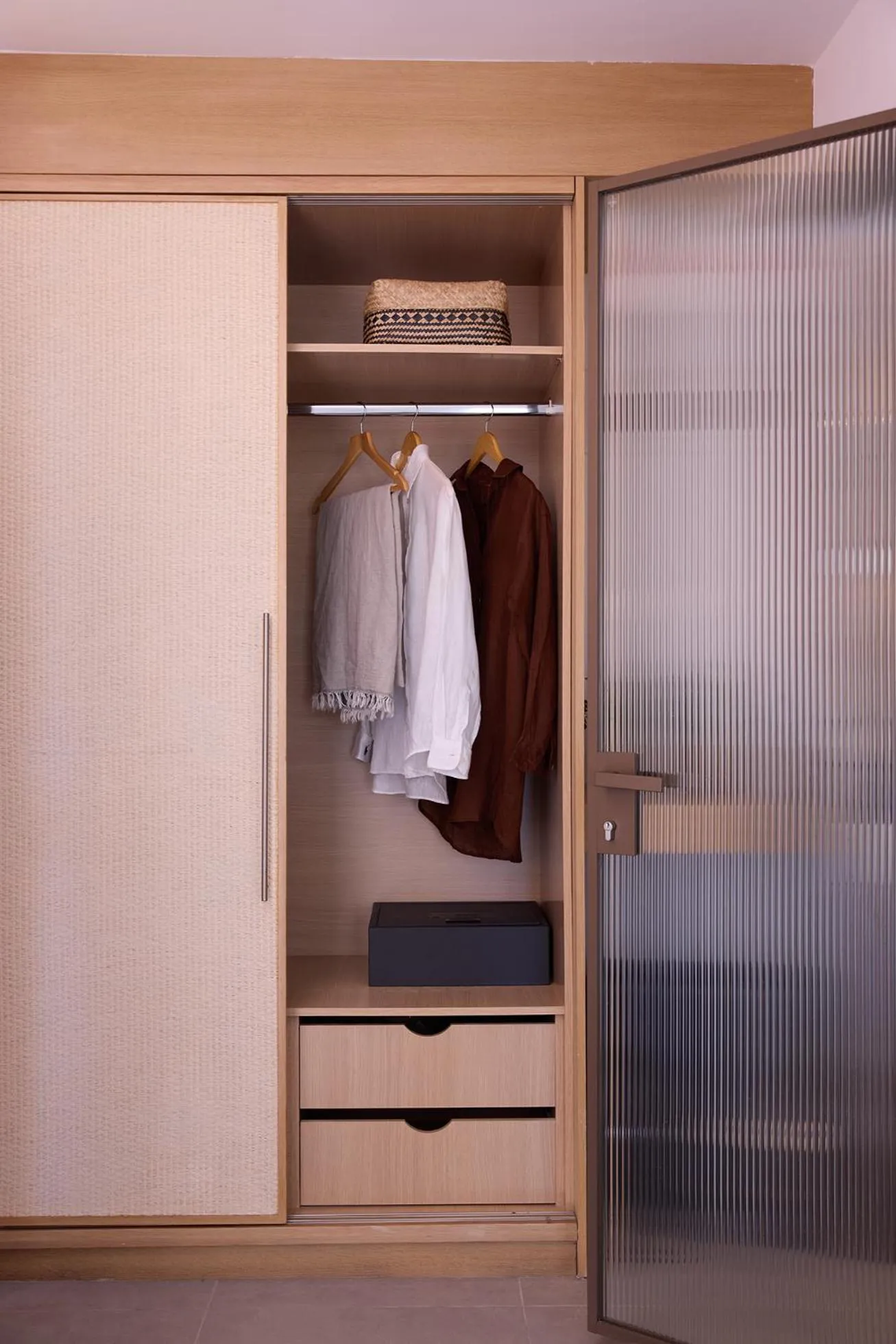wardrobe in Golden Milos Beach Ηouse by Domotel
