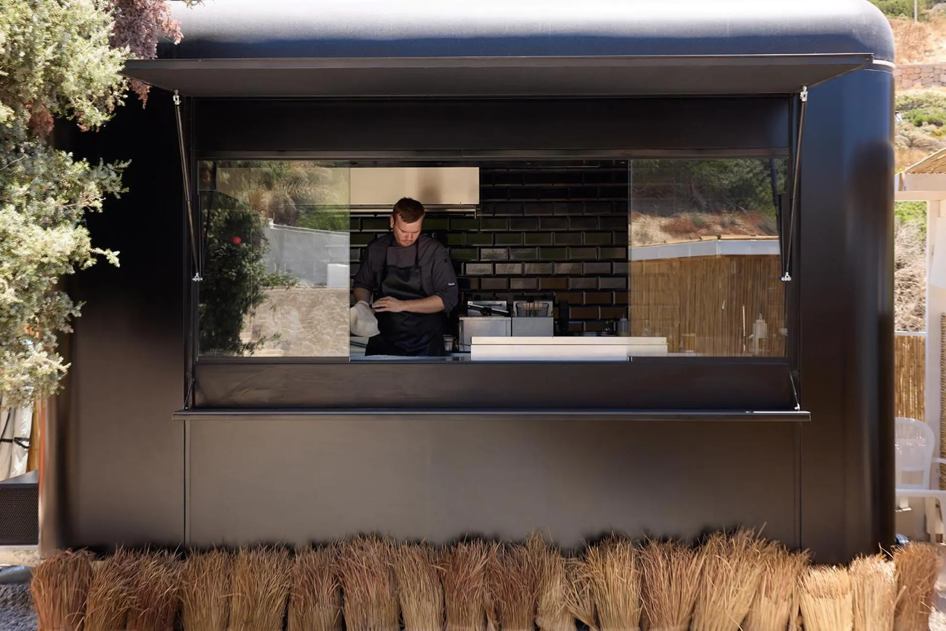 Food close-up in Golden Milos Beach Ηouse by Domotel