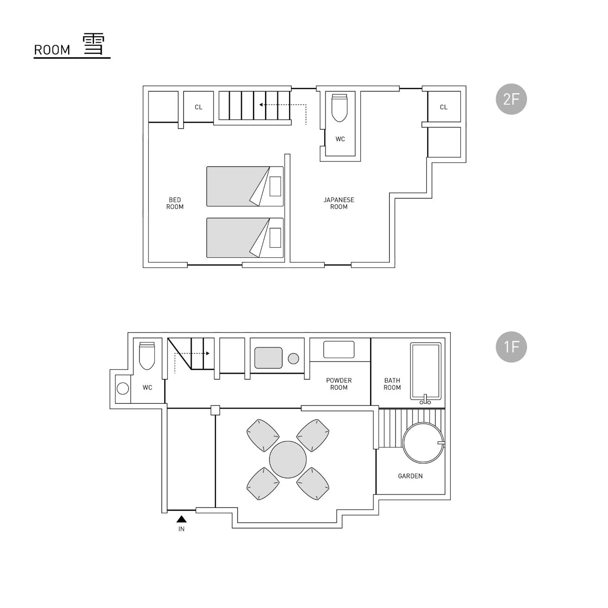 Photo of the whole room in No.10 Kyoto House