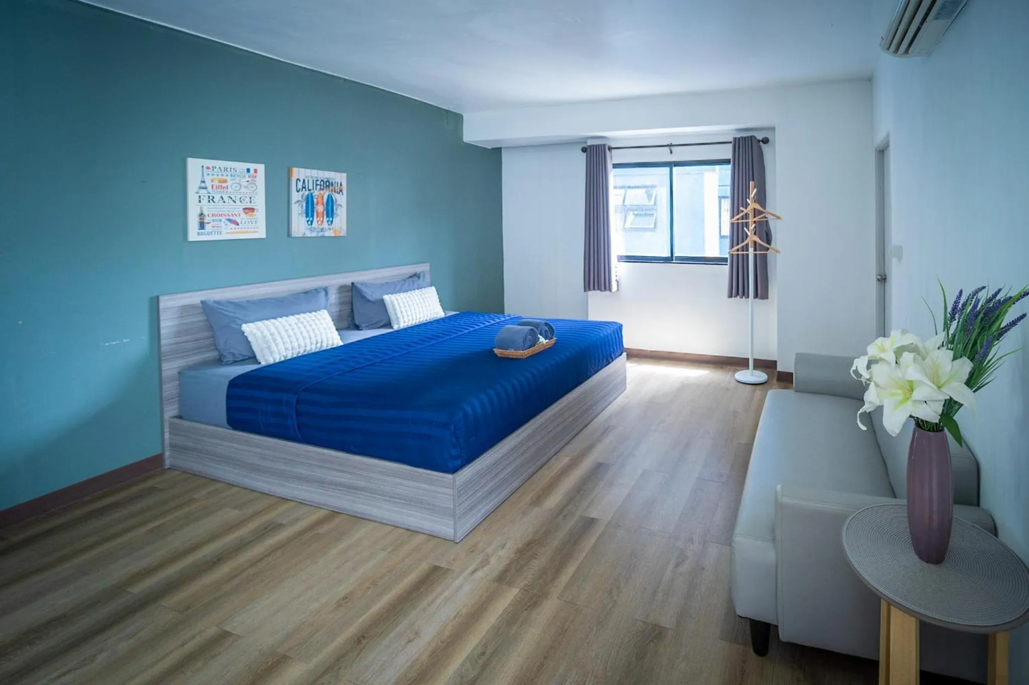 Bed in Baansuay Rattanathibet Apartment