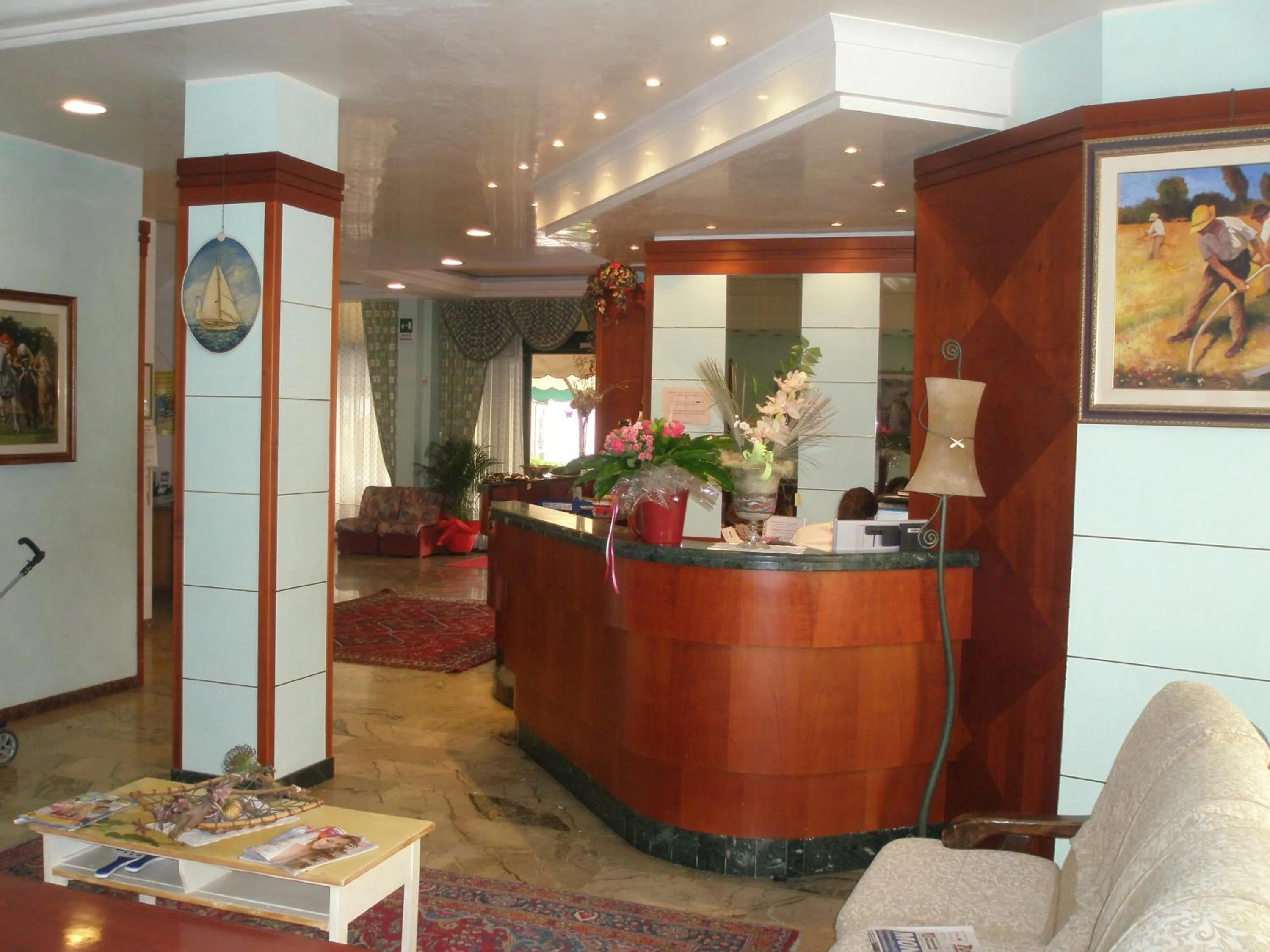 Lobby or reception in Hotel American