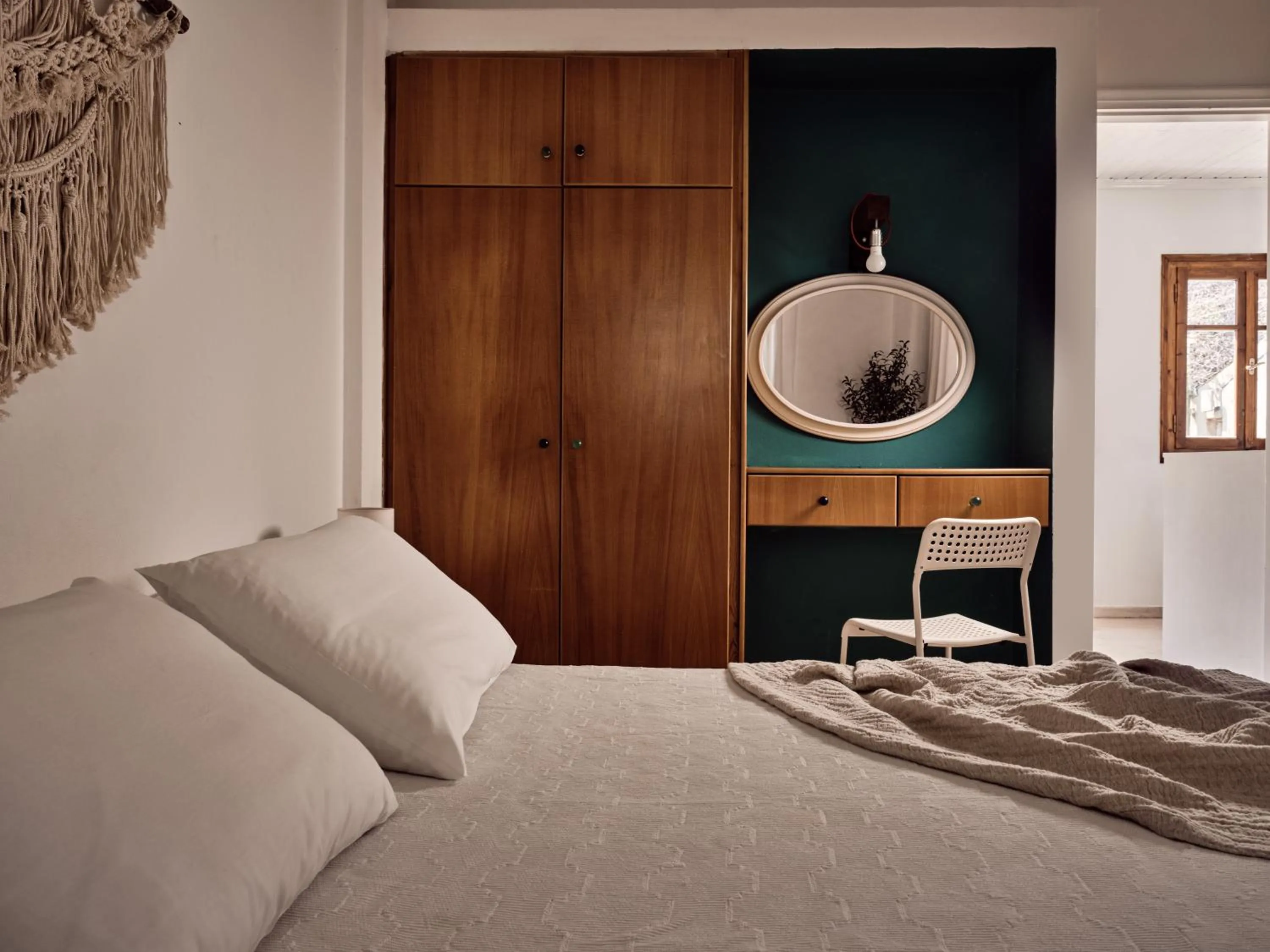 Bed in Razis Apartments