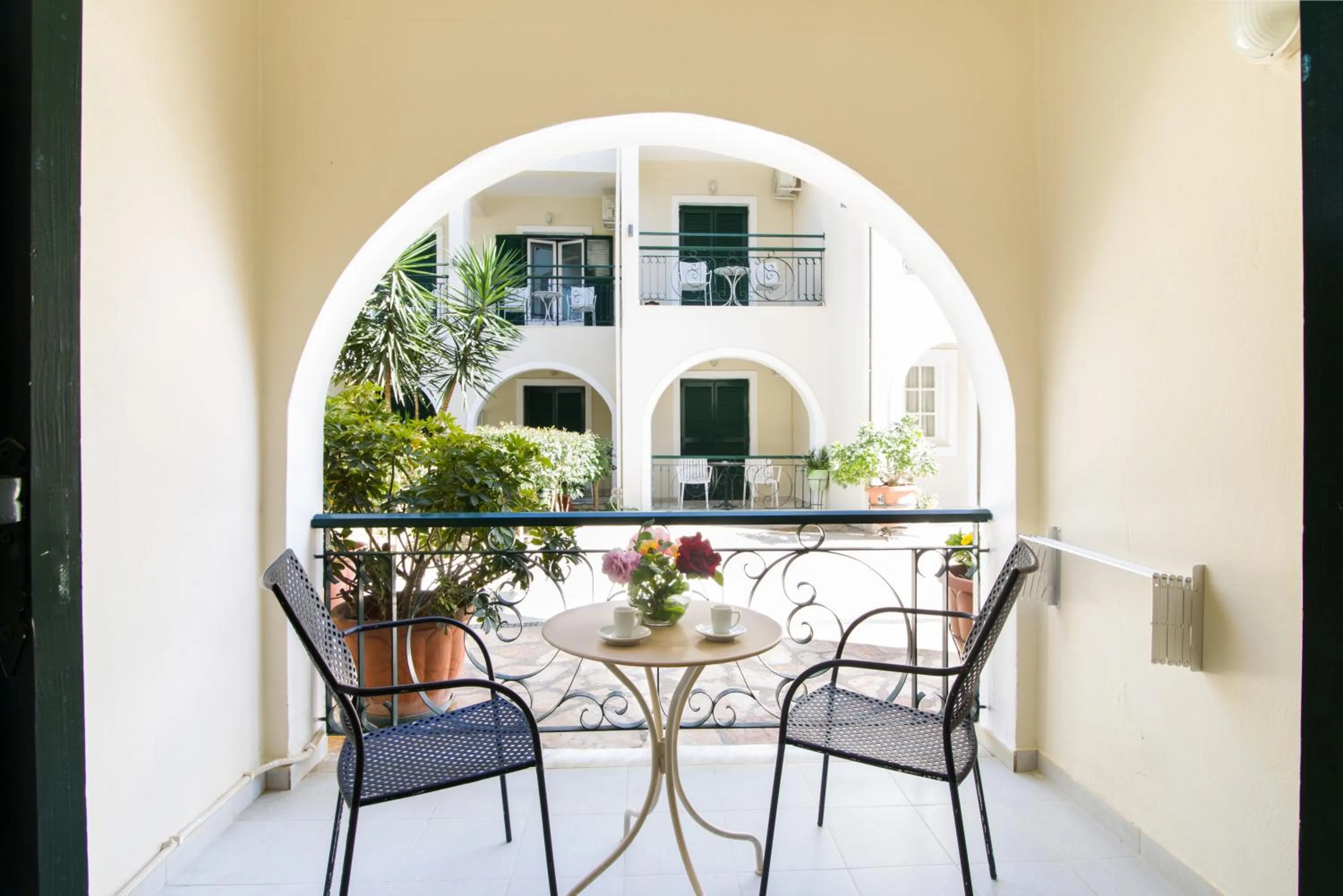 Balcony/Terrace in OPERA BLUE Hotel Gouvia Corfu